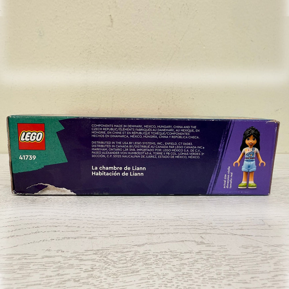 LEGO Friends Liann’s Room 41739 – Art-Themed Bedroom Playset with Liann & Autumn Mini-Dolls – Brand New