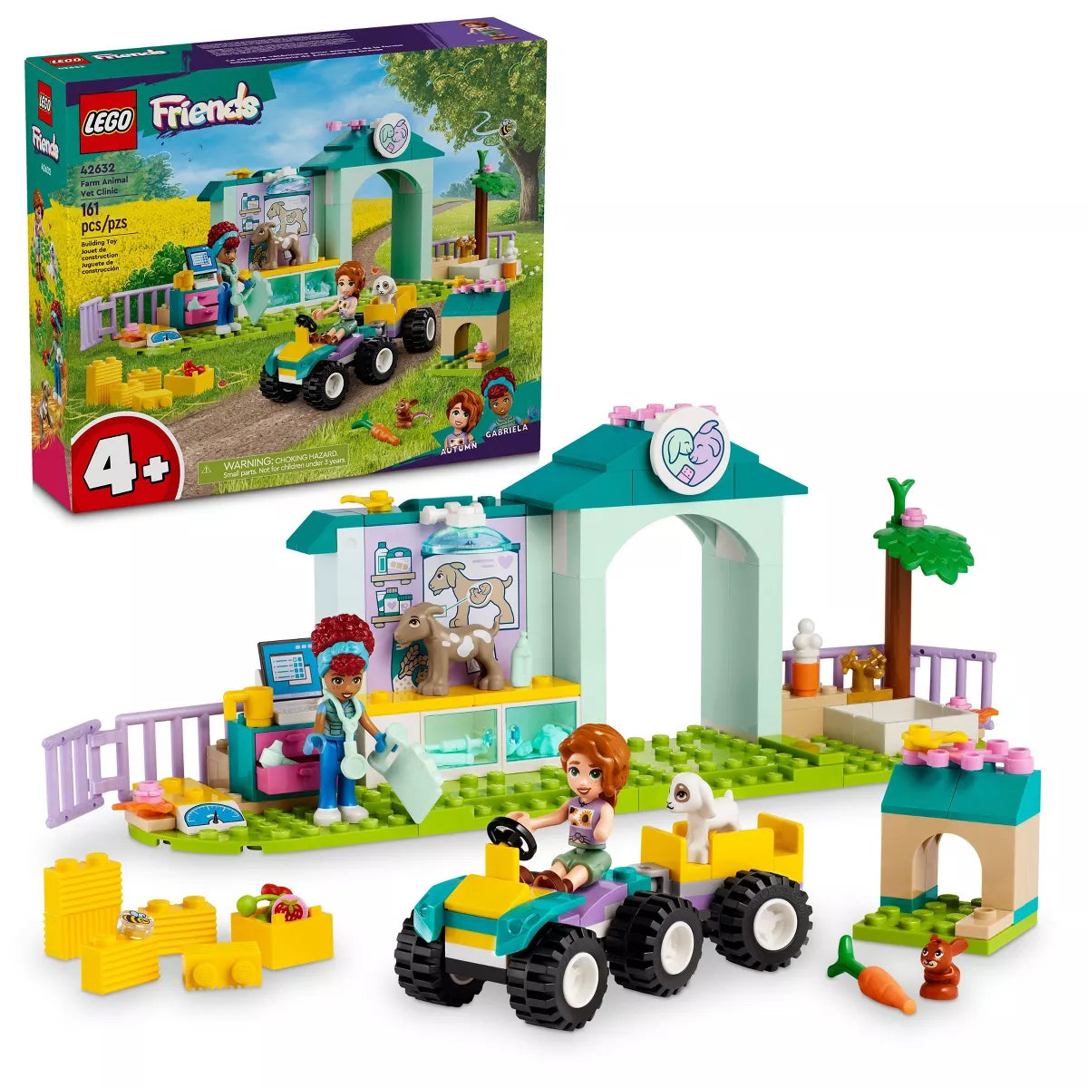 LEGO Friends Farm Animal Vet Clinic Pretend Play Toy (42632) (Brand New)