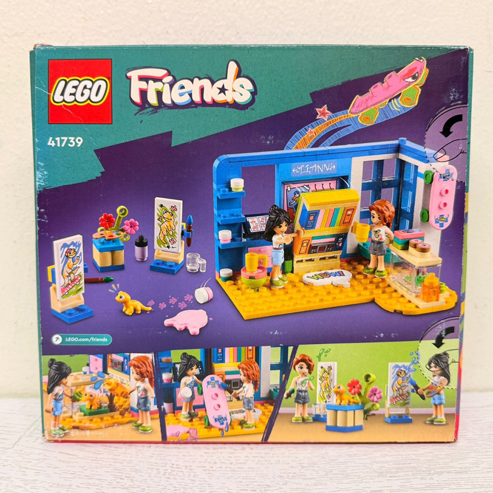 LEGO Friends Liann’s Room 41739 – Art-Themed Bedroom Playset with Liann & Autumn Mini-Dolls – Brand New