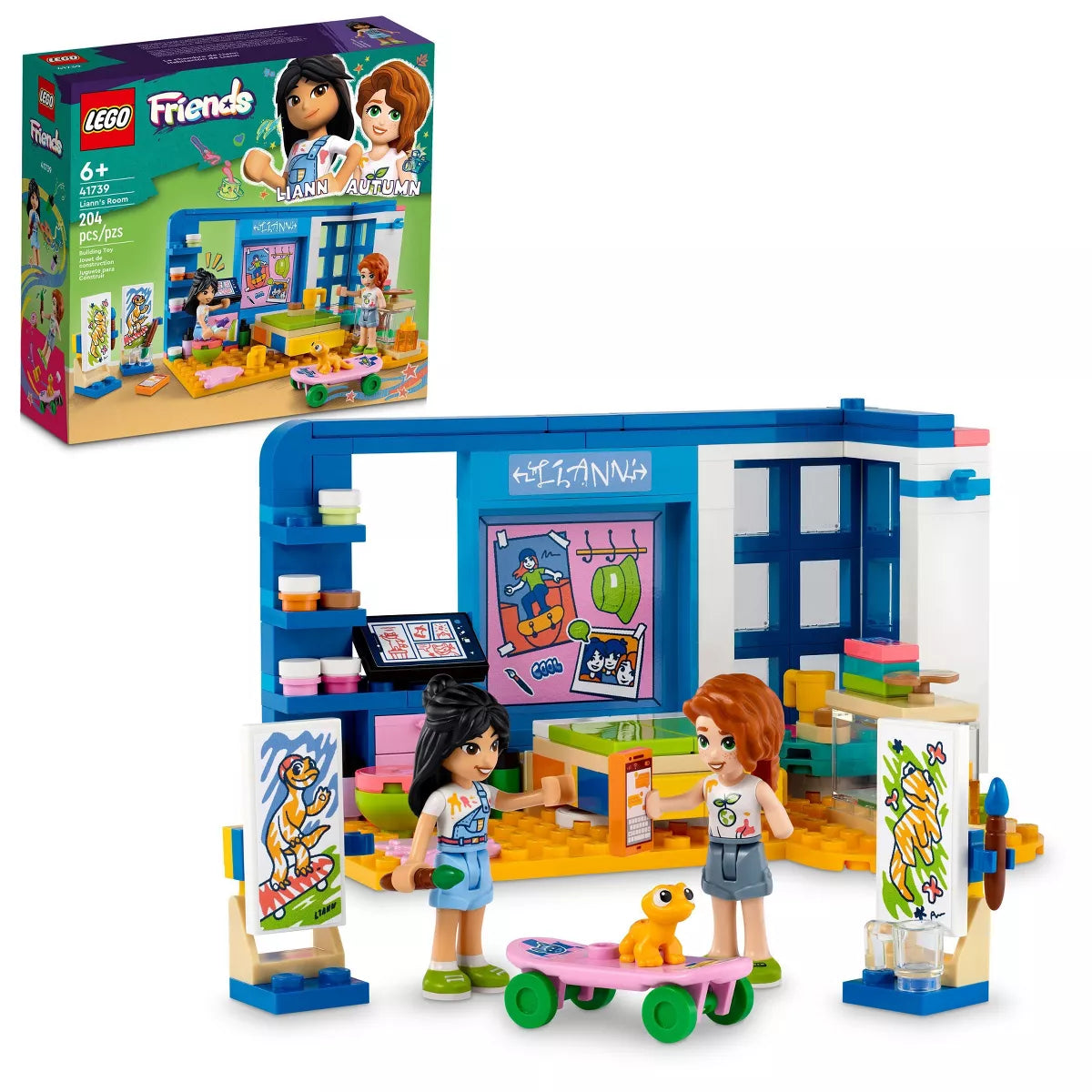 LEGO Friends Liann's Room Mini-Doll &amp; Toy Pet Playset (41739)