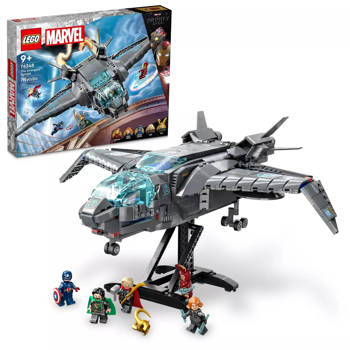 LEGO Marvel The Avengers Quinjet Infinity Saga Set (76248) (Brand New)