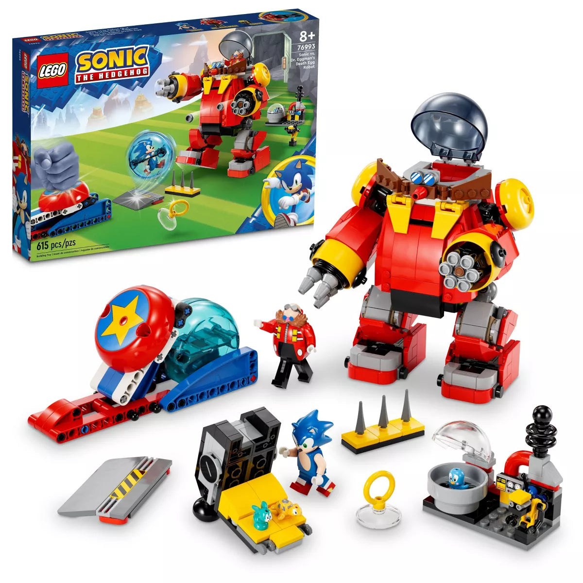 LEGO Sonic the Hedgehog: Sonic vs. Dr. Eggman's Death Egg Robot Toy (76993) (Brand New)