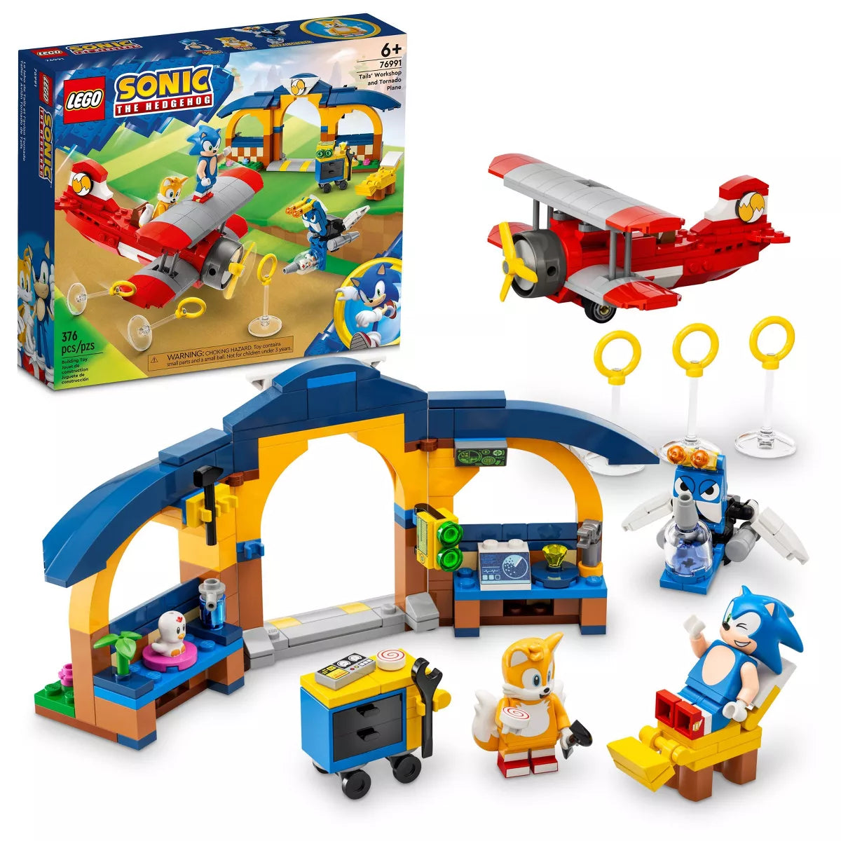 LEGO Sonic the Hedgehog Tails' Workshop and Tornado Plane (76991)