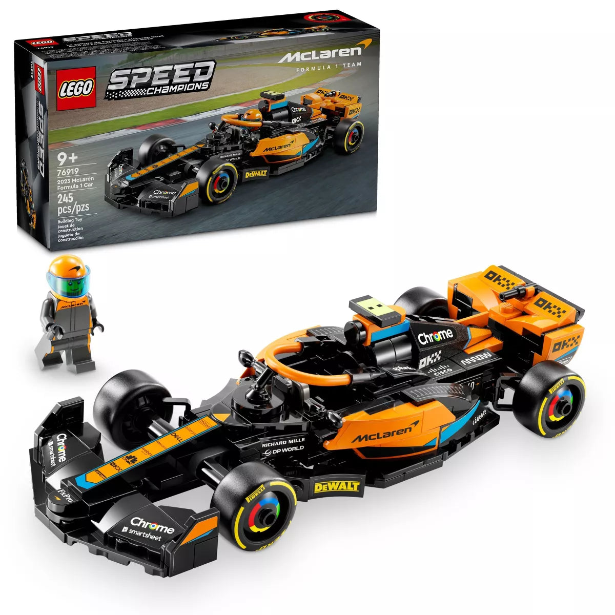 LEGO Speed Champions 2023 McLaren Formula 1 Race Car Toy 76919 (Brand New)