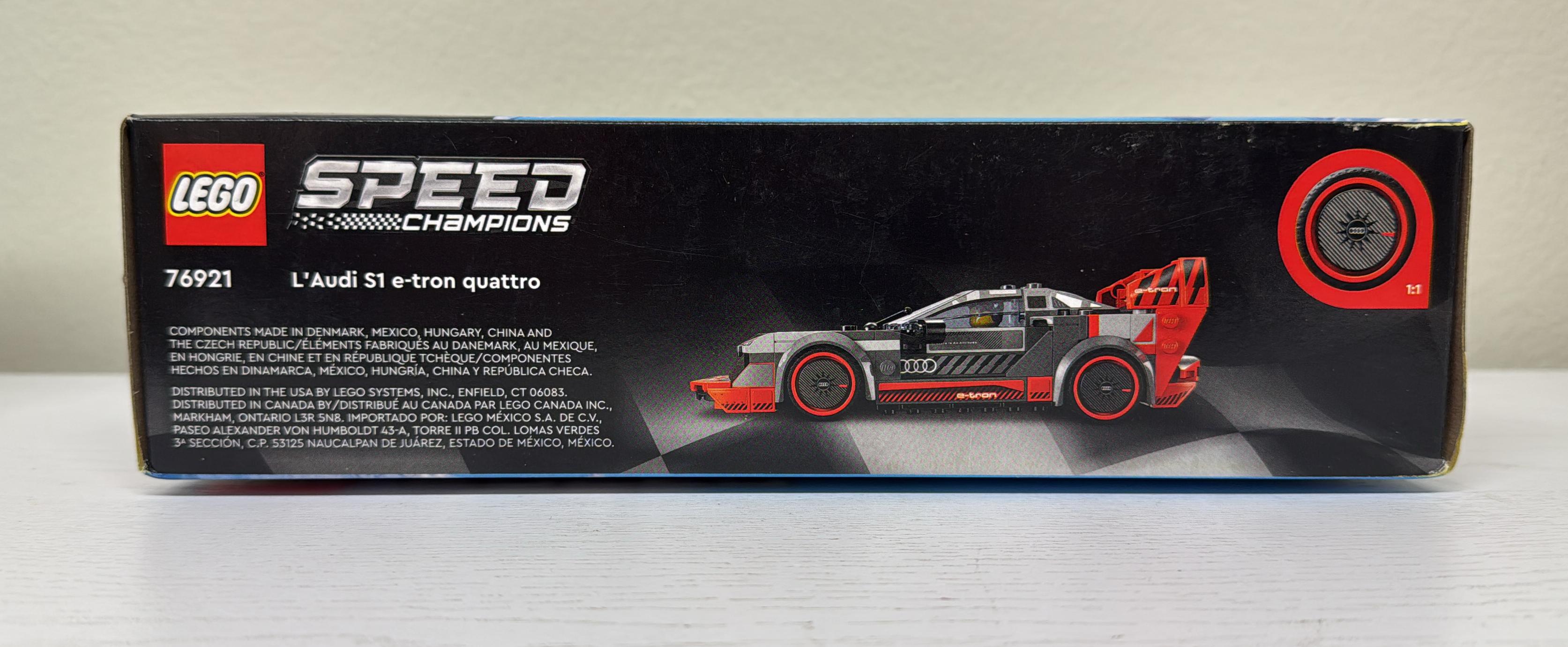 LEGO Speed Champions Audi S1 e-tron quattro Race Car Toy 76921 (Brand New)