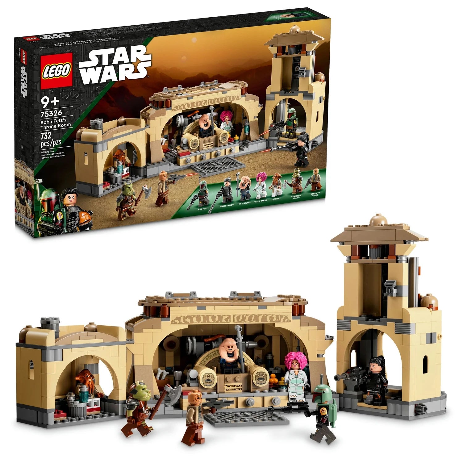 LEGO Star Wars Boba Fett’s Throne Room Building Kit (75326)