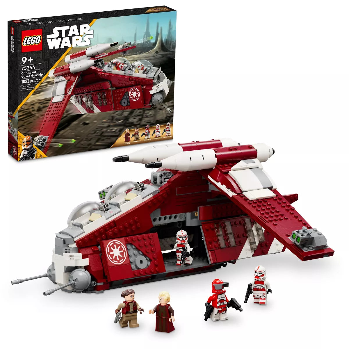 LEGO Star Wars: The Clone Wars Coruscant Guard Gunship 75354 (Open Box)