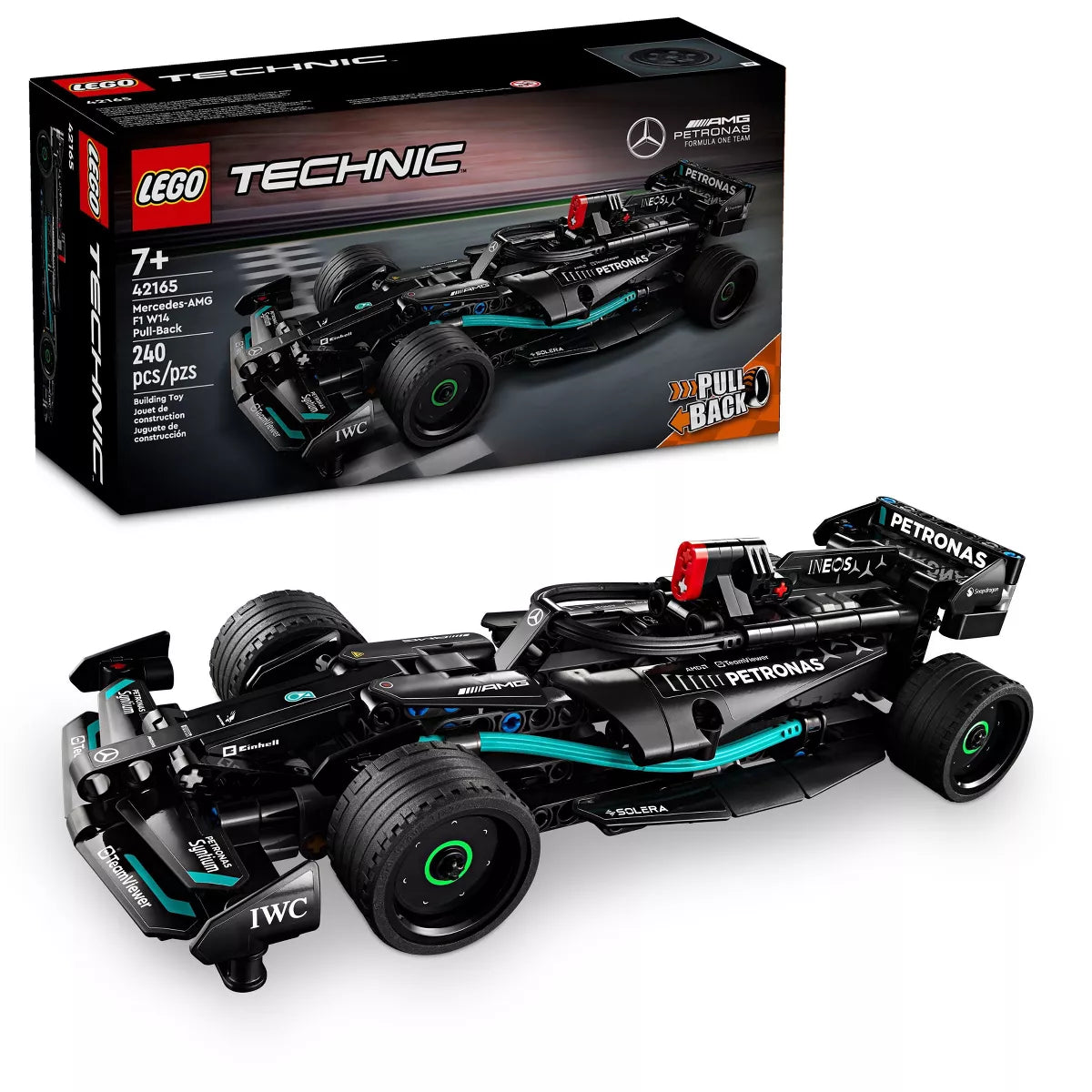 LEGO Technic Mercedes-AMG F1 W14 E Performance Pull-Back Race Car Toy 42165 (Brand New)