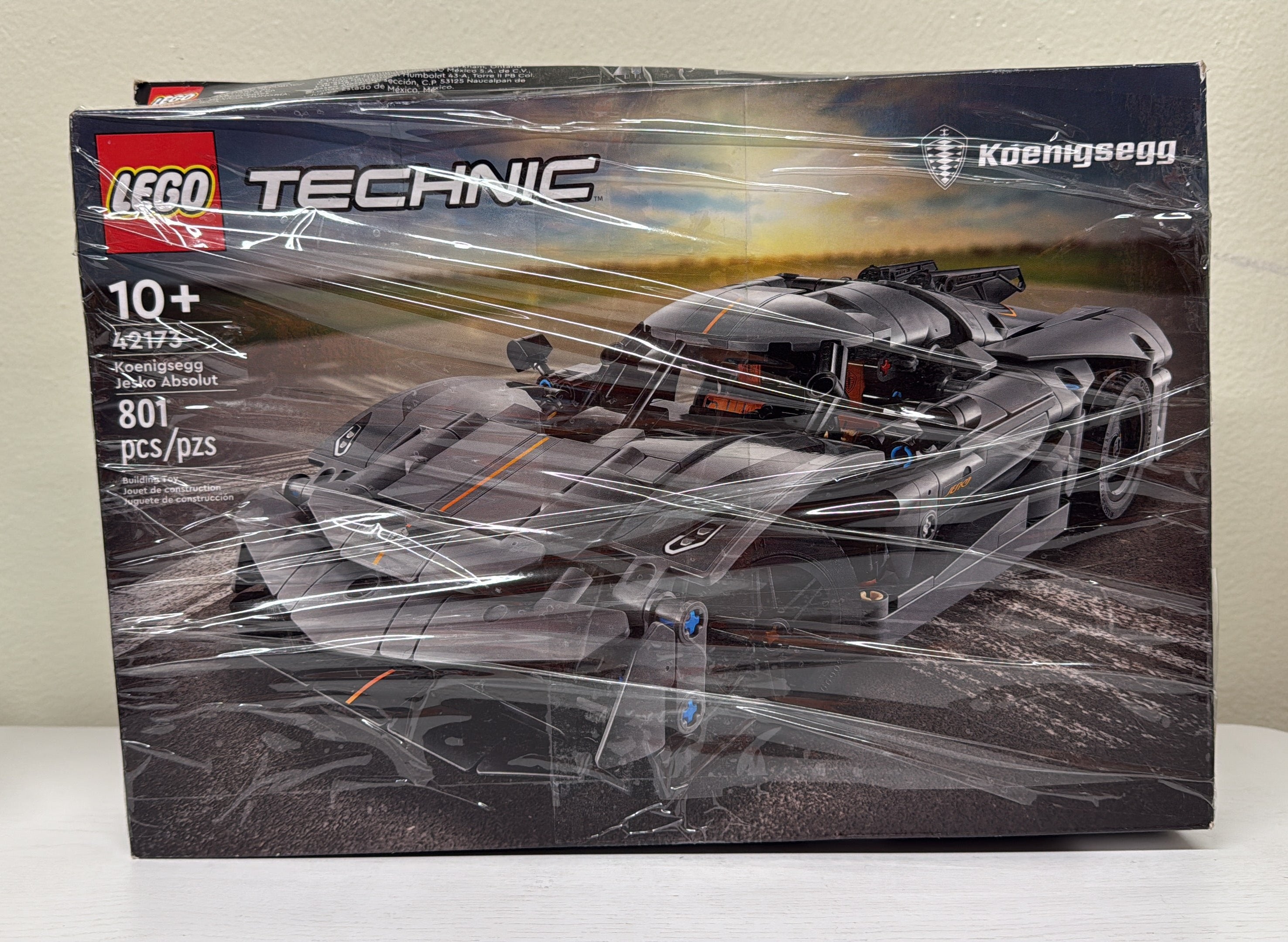 LEGO Technic Koenigsegg Jesko Absolut Gray Hypercar Building Toy 42173 (Open Box)