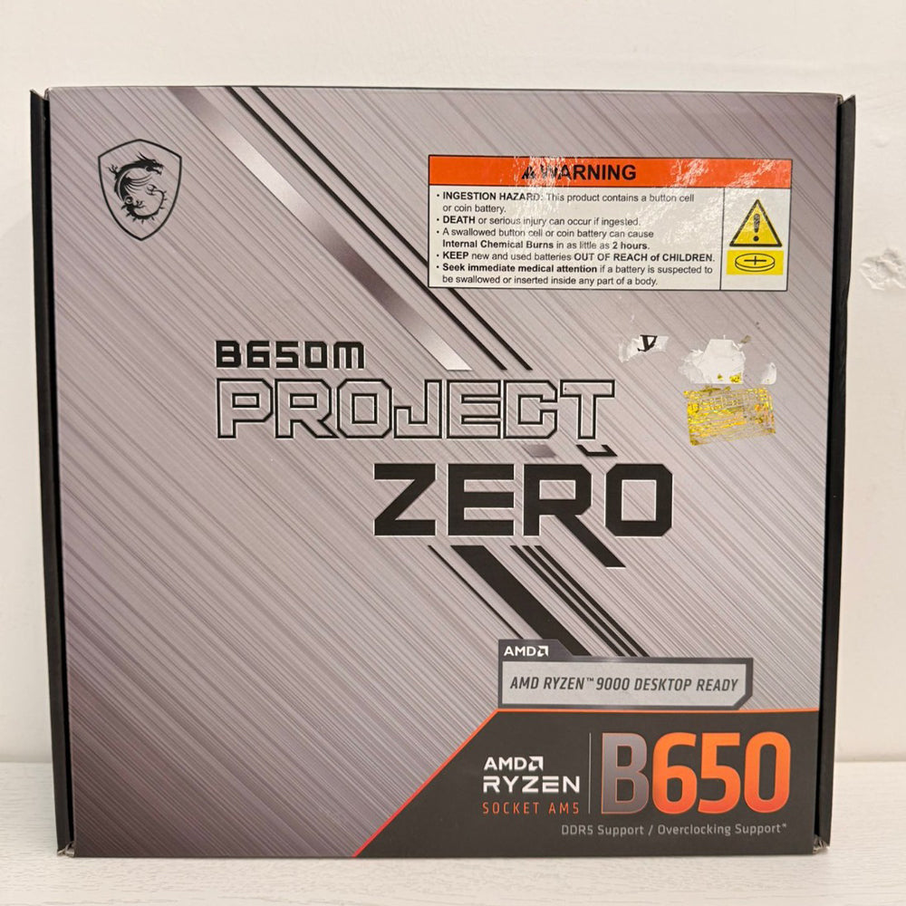 MSI B650M PROJECT ZERO Motherboard (Brand New)