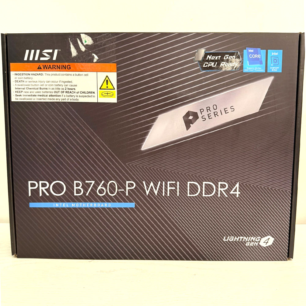 MSI PRO B760-P WiFi DDR4 Motherboard – LGA 1700, ATX, Wi-Fi 6E, Bluetooth 5.3 – Brand New