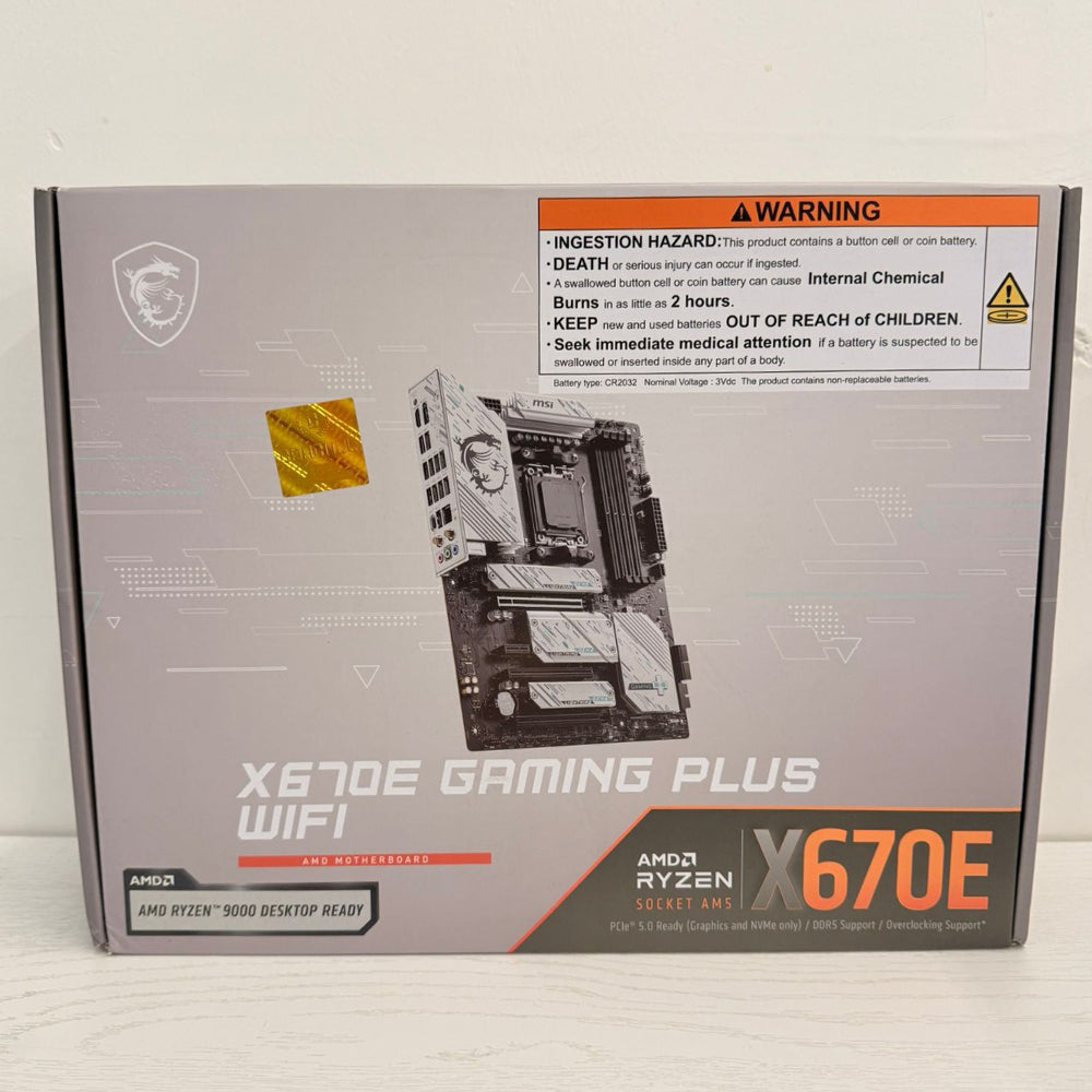 MSI X670E GAMING PLUS WIFI AM5 AMD Ryzen 7000 (Brand New)