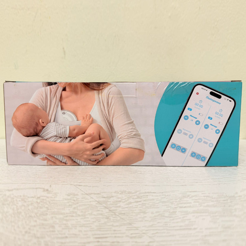 Momspeace YY-A46 Hands-Free Wearable Electric Breast Pump – 2 Pack, 24mm, App-Controlled (Brand New)