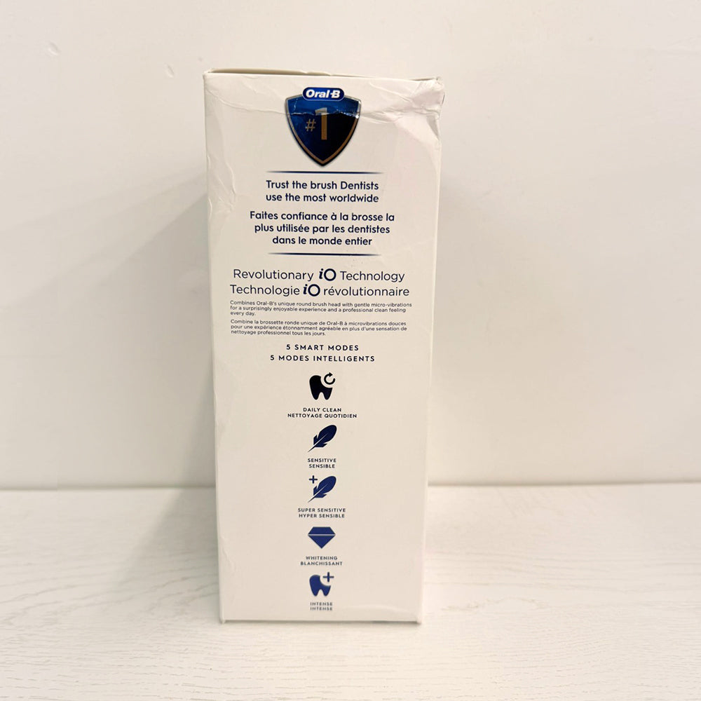 Oral-B iO Series 5 Electric Toothbrush – Deep Clean + Whiten, 3 Brush Heads, Black (Brand New)