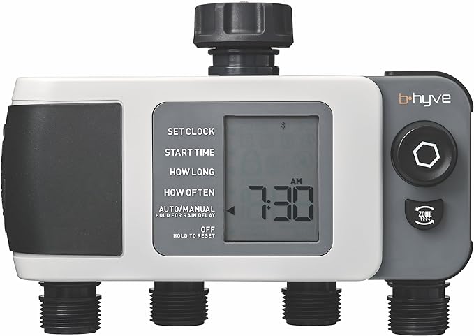 Orbit 24634 B-hyve XD 4-Port Smart Hose Watering Timer – WiFi-Enabled Outdoor Irrigation Controller