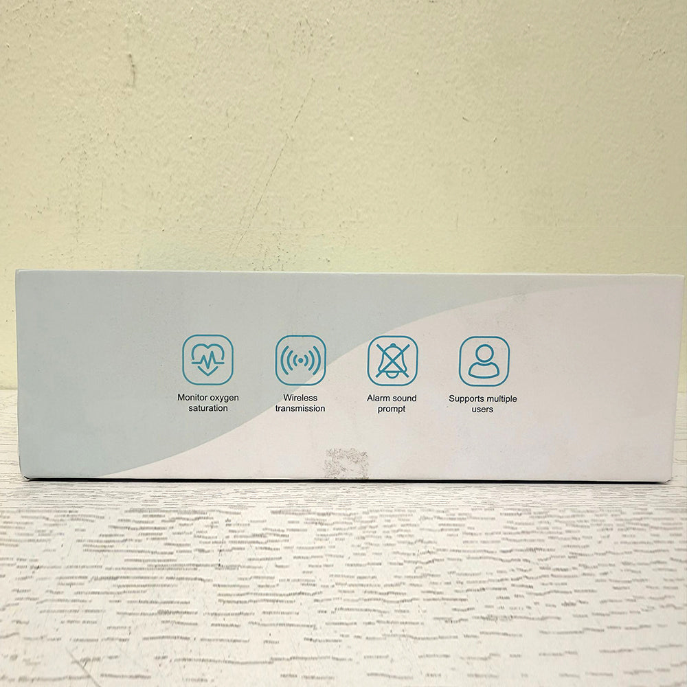 HOLFENRY Rechargeable Handheld Pulse Oximeter – Infant & Adult Oxygen Monitor with Adjustable Alarm – Open Box