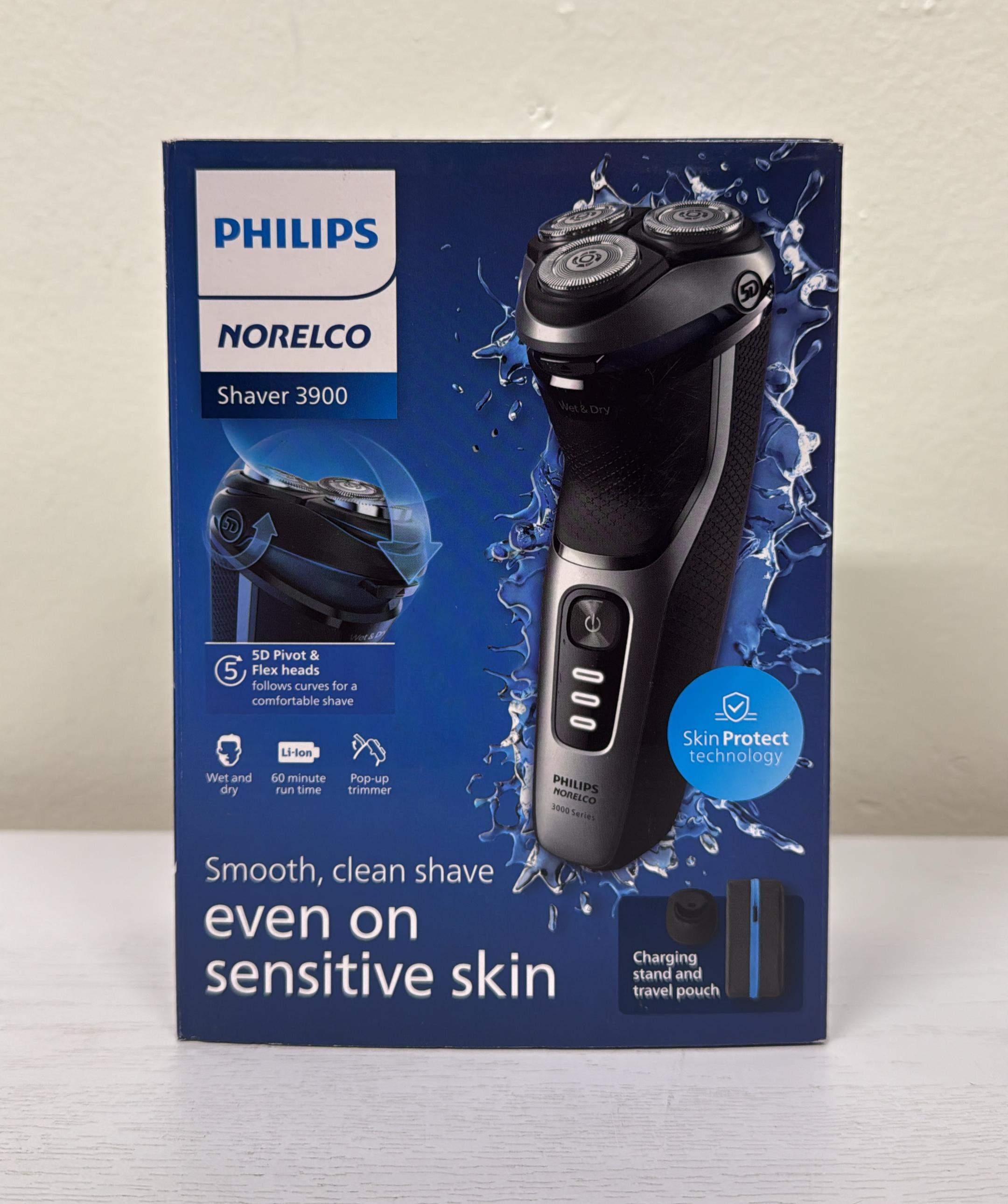 PHILIPS Norelco Electric Shavers for Men, Series 3000 – Wet &amp; Dry Electric Shaver, Cordless, ComfortCut Blades, Easy Clean, 45-Minute Runtime (Lightly Used)