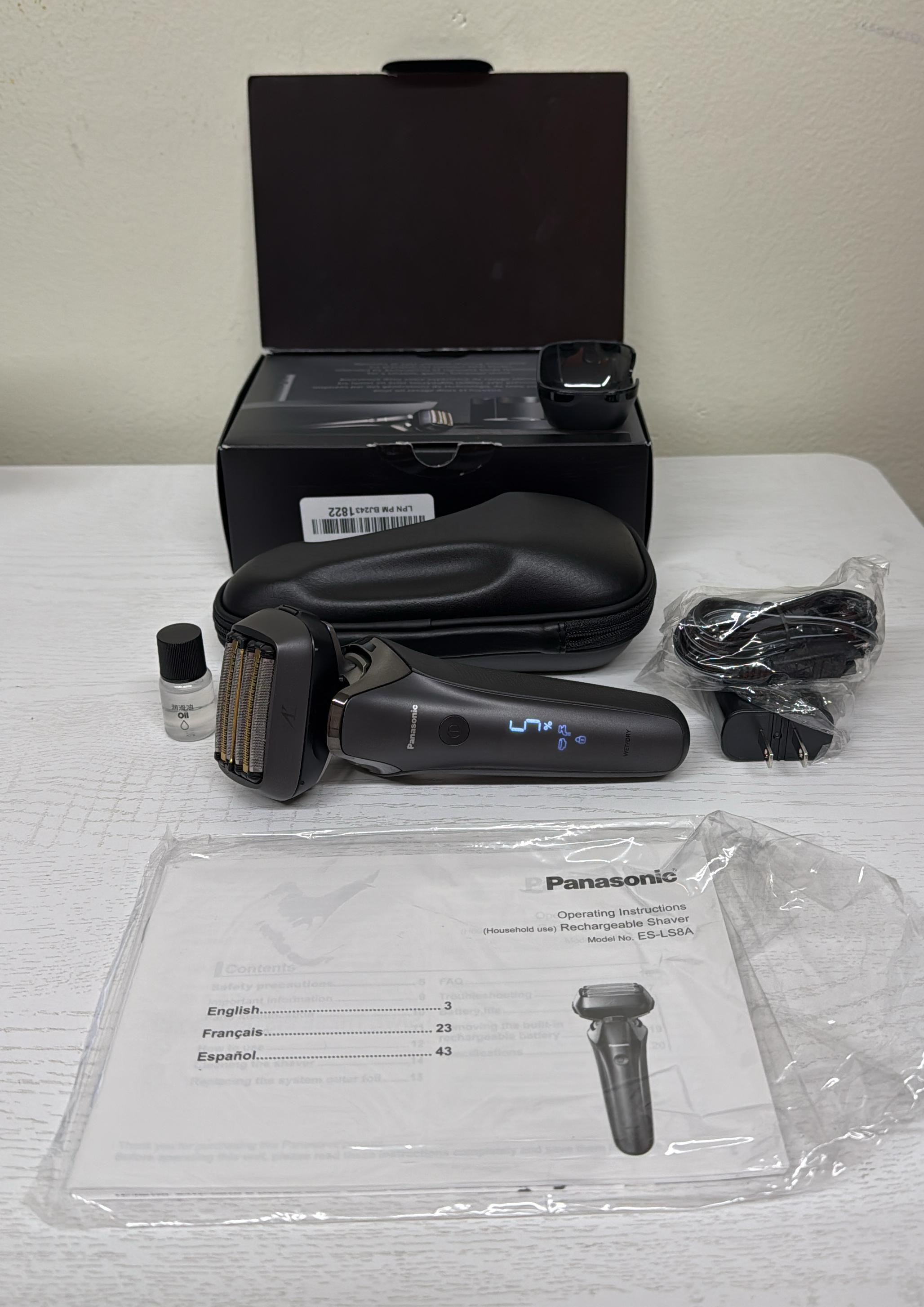 Panasonic ARC6 Six-Blade Electric Razor for Men – Premium Electric Shaver with Pop-Up Trimmer (ES-LS8A-K) (Lightly Used)