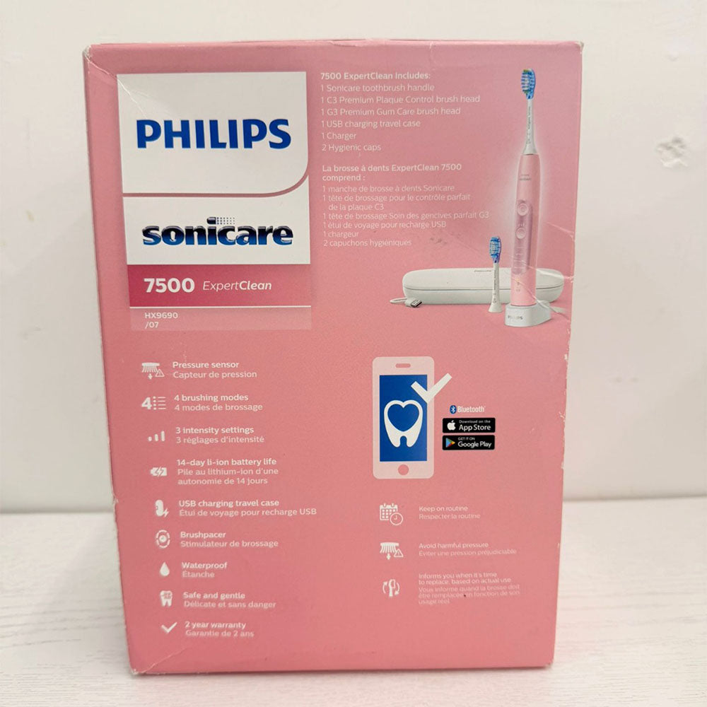 Philips Sonicare ExpertClean 7500 – Pink Rechargeable Electric Toothbrush (Brand New)