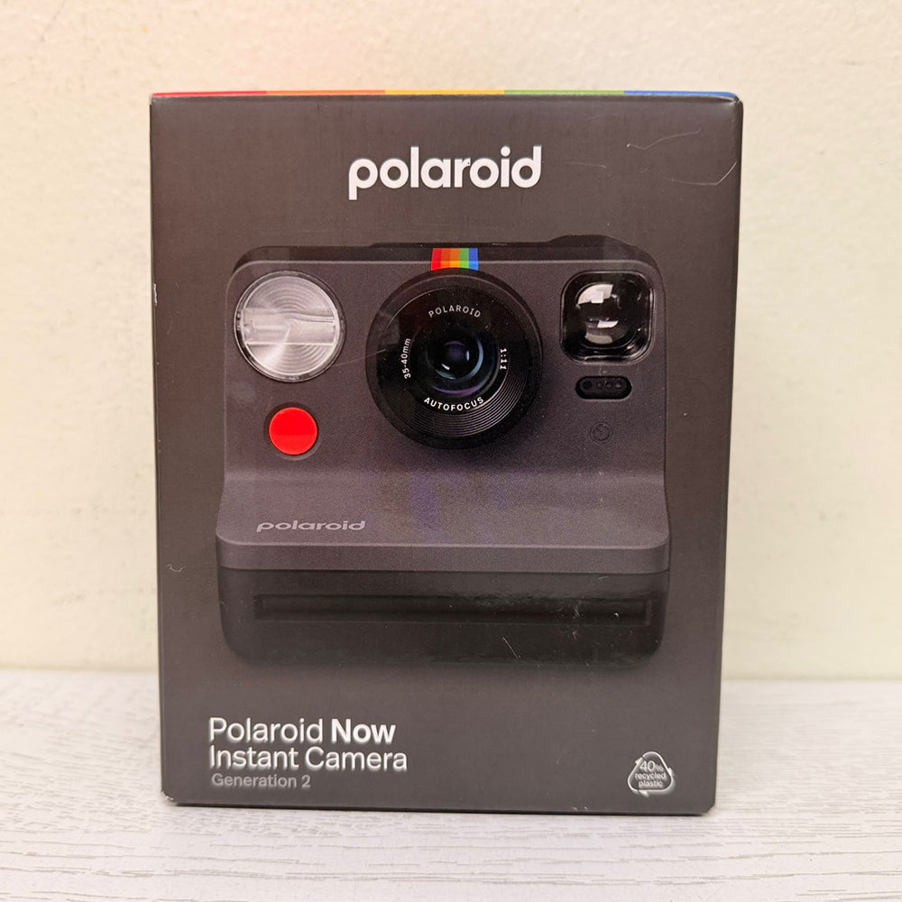 Polaroid Now Generation 2 Instant Camera – Black | Autofocus, Double Exposure, i-Type Film Compatible  (Brand New)