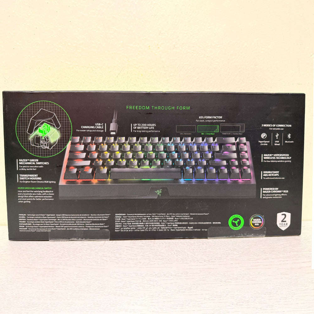 Razer BlackWidow V3 Mini HyperSpeed 65% Wireless Mechanical Gaming Keyboard (Brand New)