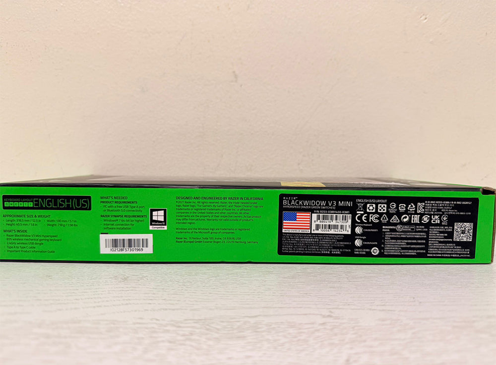 Razer BlackWidow V3 Mini HyperSpeed 65% Wireless Mechanical Gaming Keyboard (Brand New)