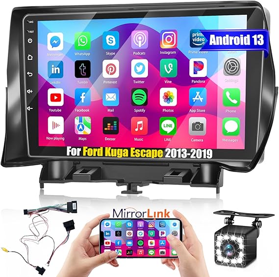 Roinvou Android Car Radio Stereo - Ford Kuga Escape (2013-2019) (Lightly used)