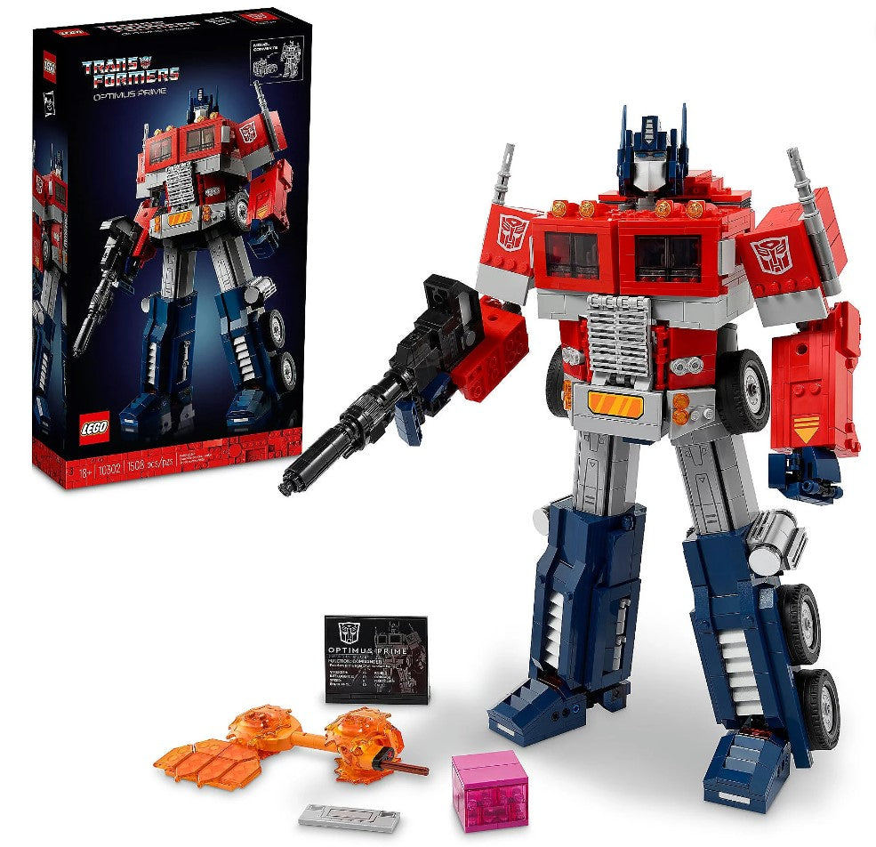 LEGO Icons Optimus Prime, Transformers Robot Model Set 10302 (Brand New)