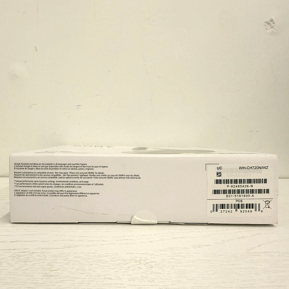 Sony WH-CH720N Wireless Noise Canceling Over-Ear Headphones – White (Brand New)
