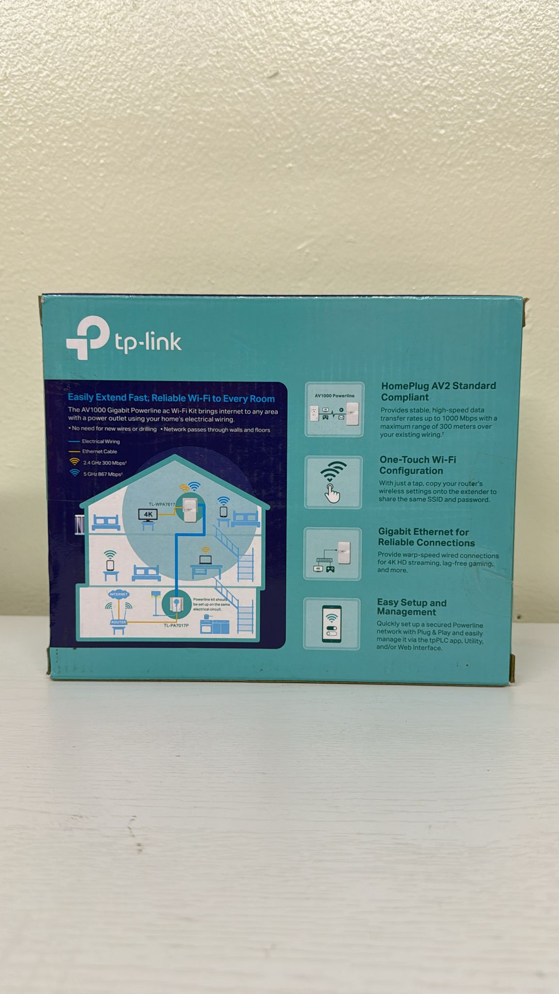 TP-Link Powerline Wi-Fi Extender (TL-WPA7617KIT) (Brand New)