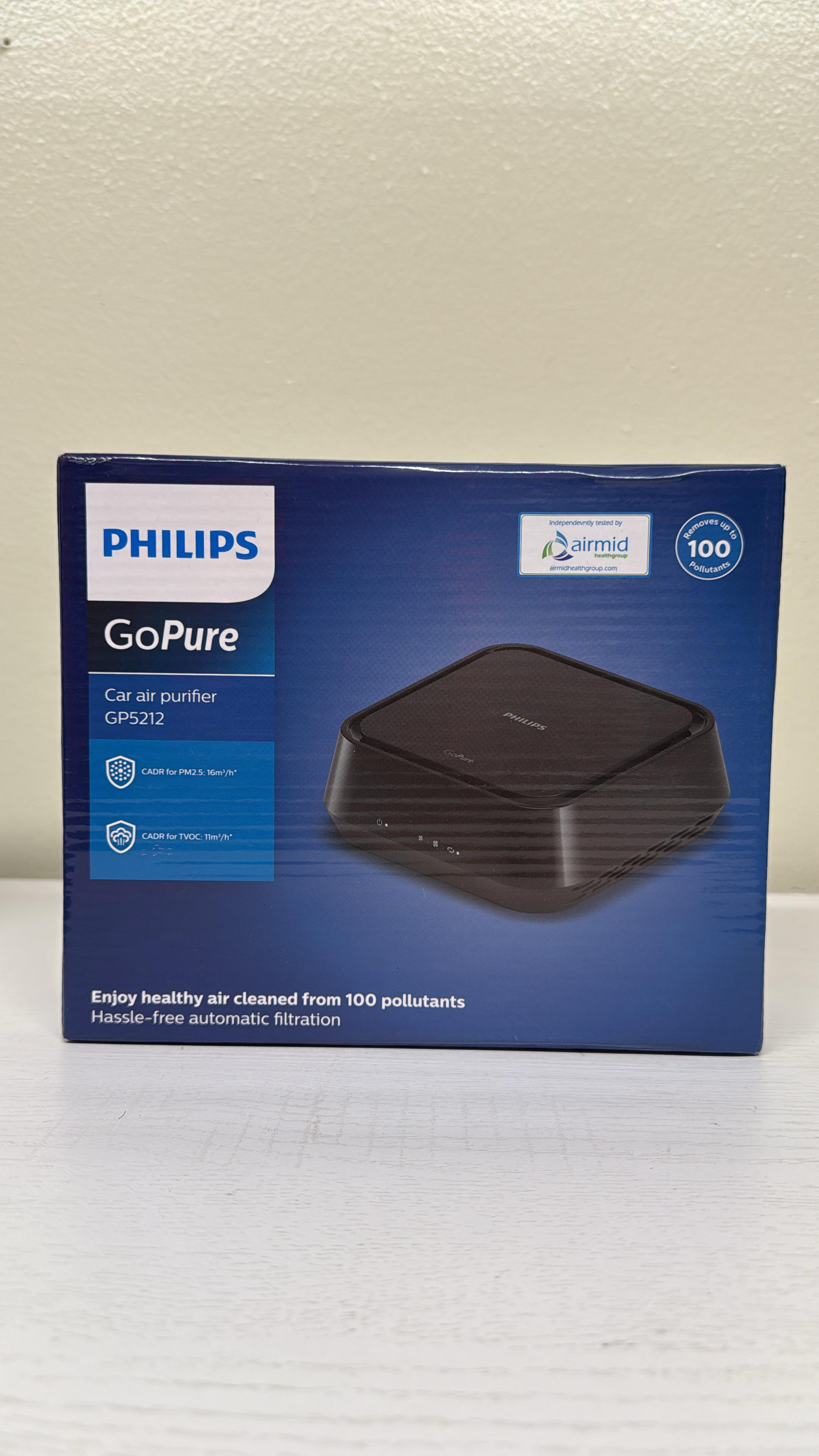 Philips GoPure GP5212 High-Performance HEPA Air Purifier for Car (Lightly Used)