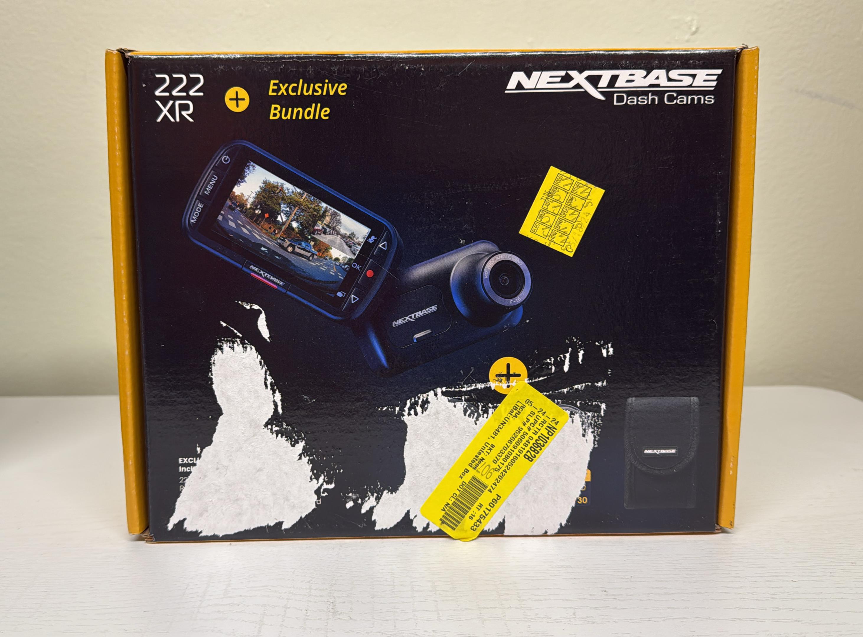 Nextbase 222XR 1080p Dash Cam + Rear Cam HD