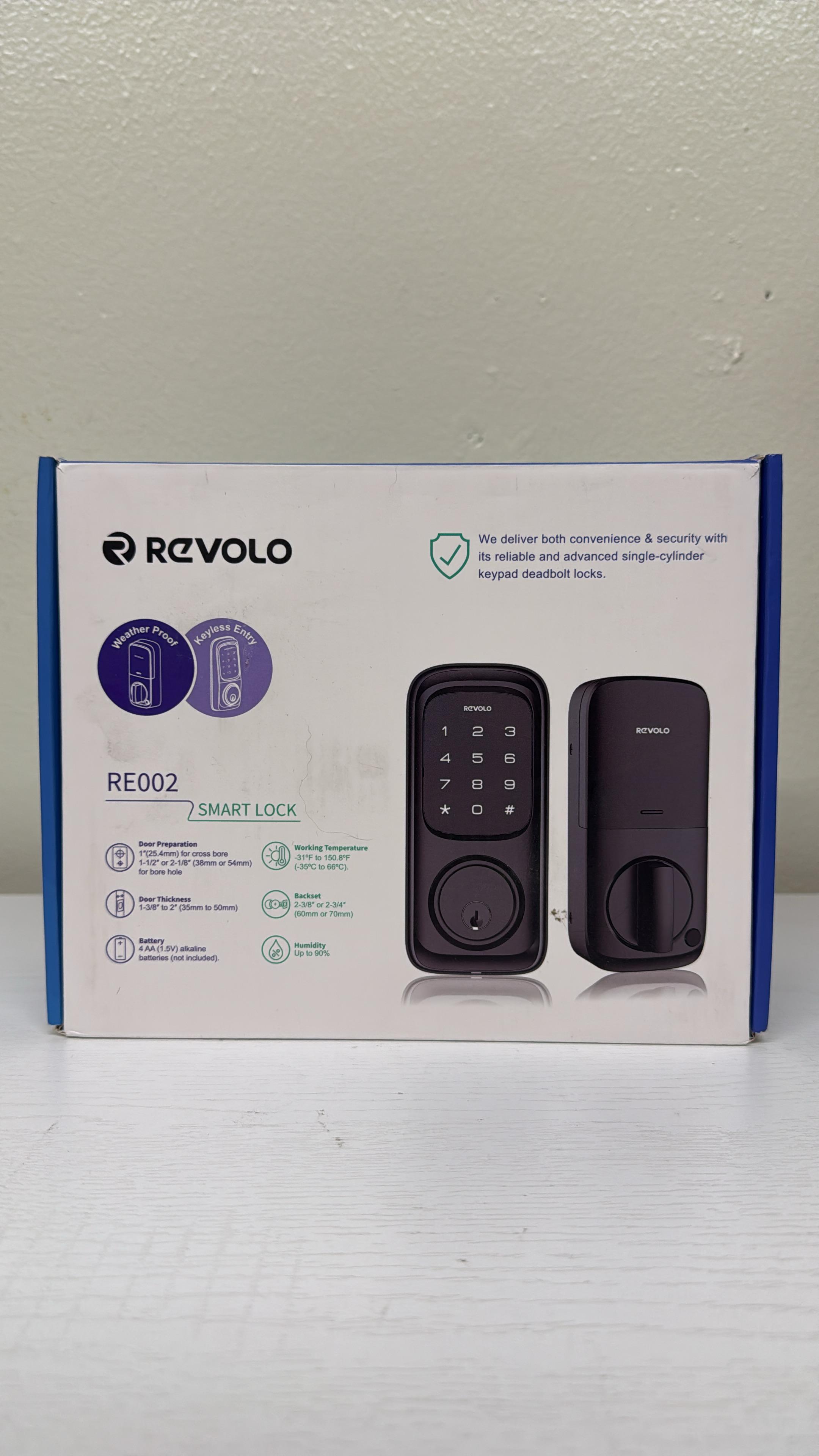 Revolo Door Locks with Touchscreen Keypads - Keyless Entry Electronic Keypad Deadbolt for Front Door (Lightly Used)