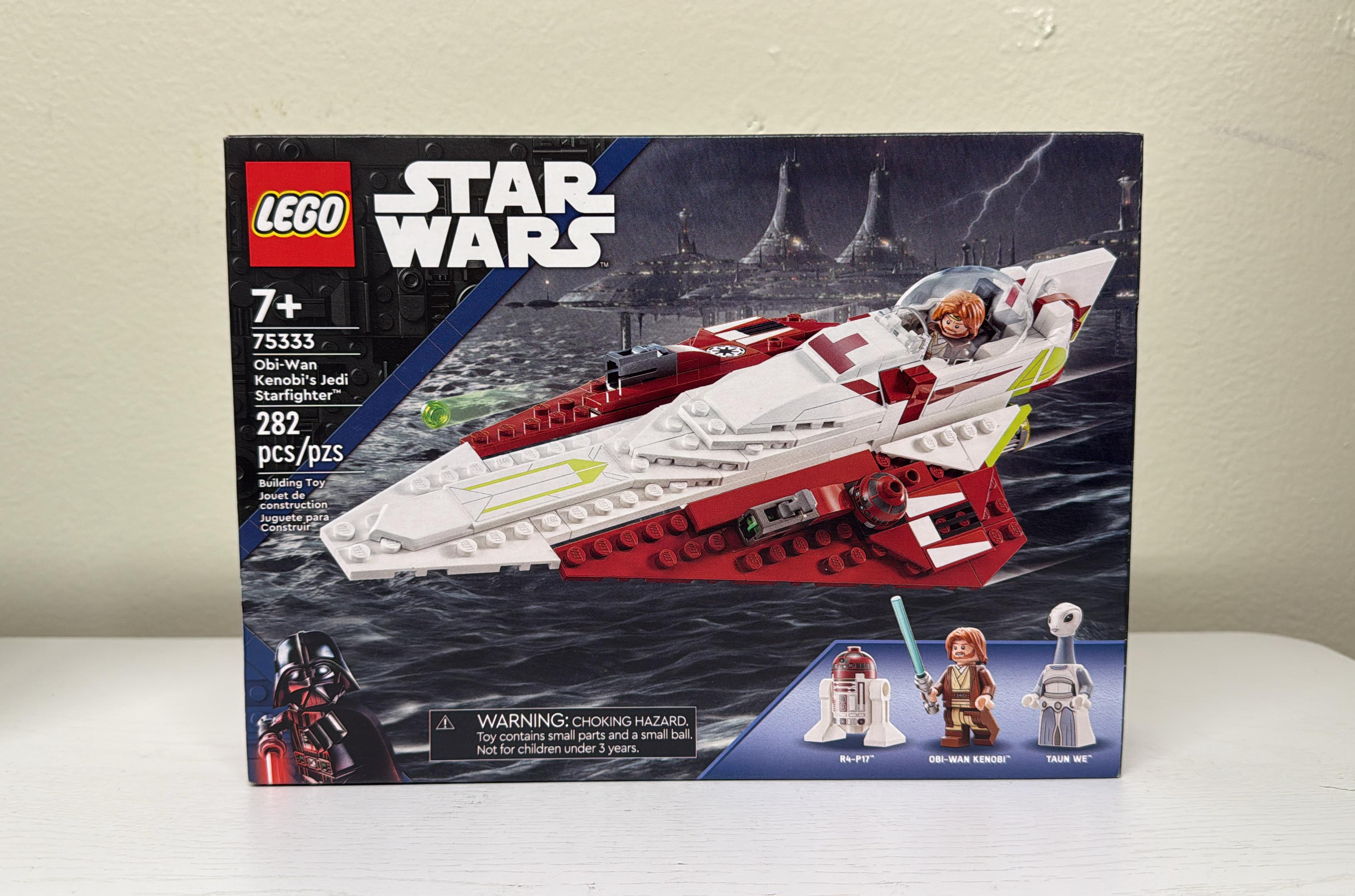 LEGO Star Wars Obi-Wan Kenobi Jedi Starfighter 75333 Building Toy Set (Brand New)