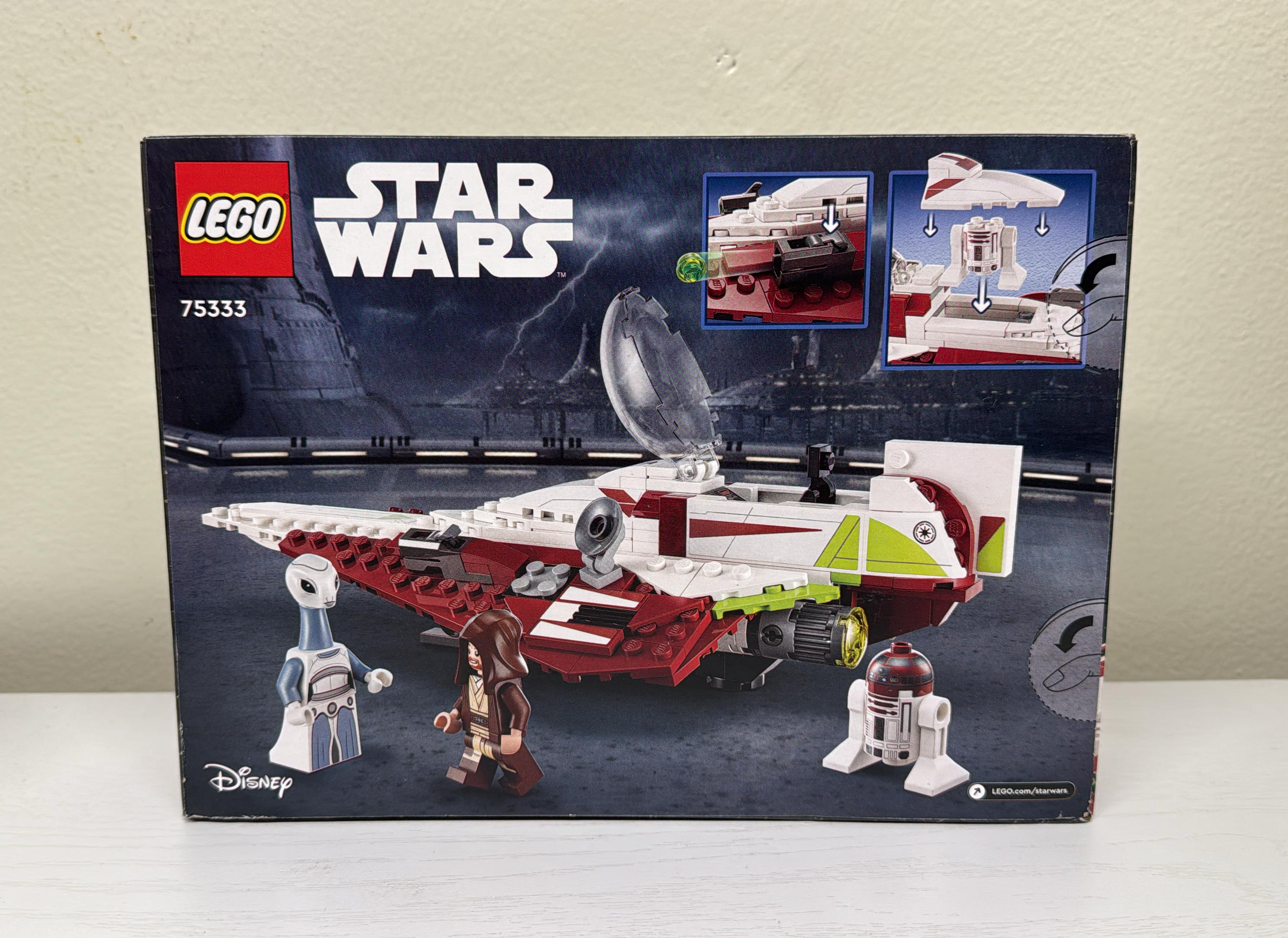 LEGO Star Wars Obi-Wan Kenobi Jedi Starfighter 75333 Building Toy Set (Brand New)