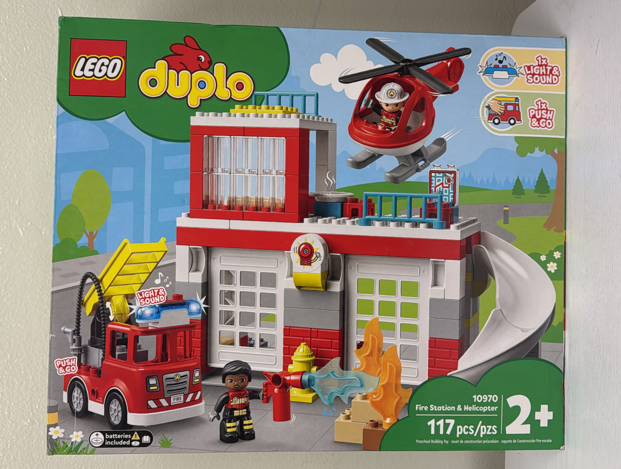 LEGO DUPLO Fire Station &amp; Helicopter Playset (10970) (Brand New)