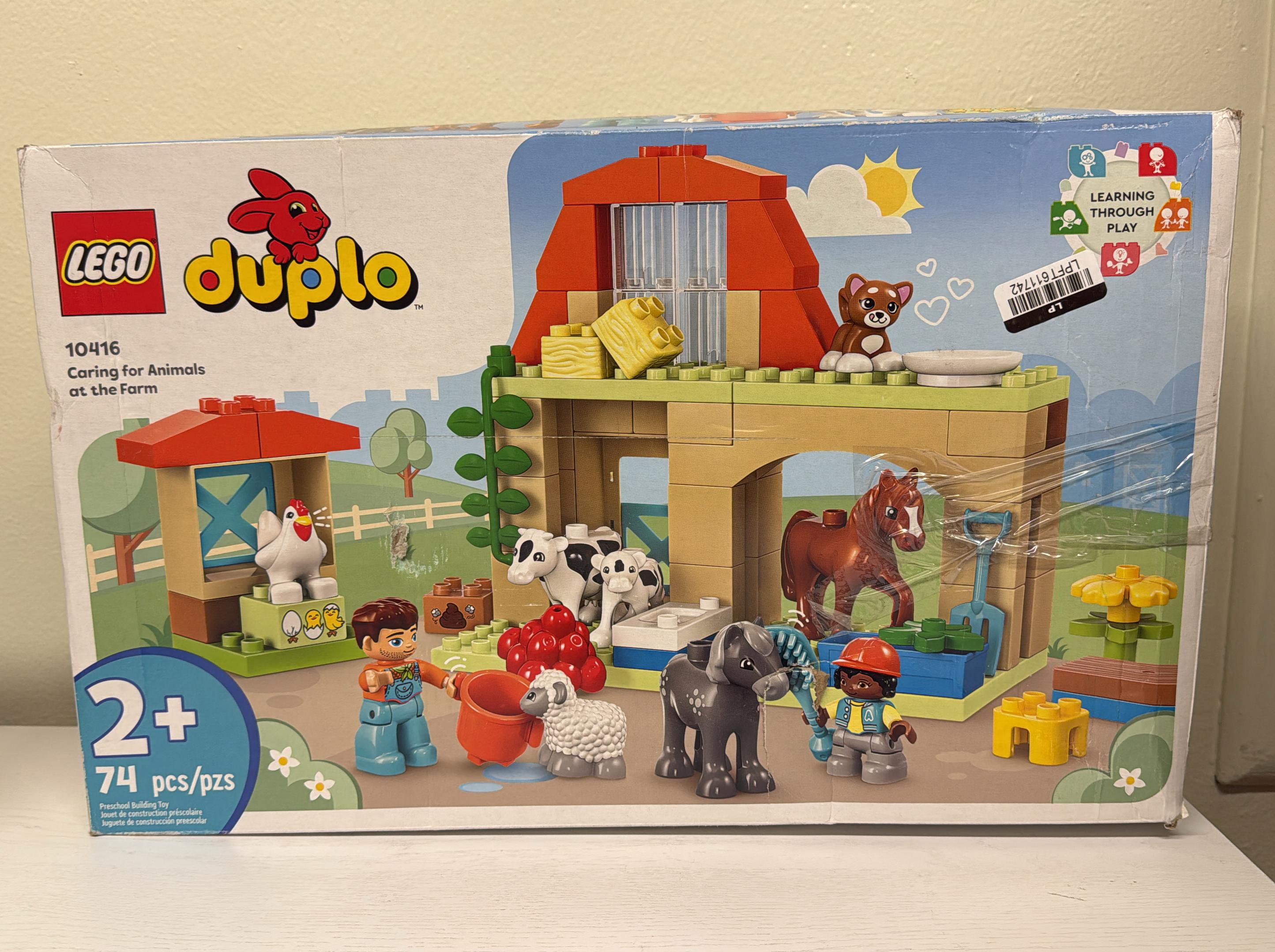 LEGO DUPLO Town Caring for Animals at the Farm Toy (10416) (Brand New)