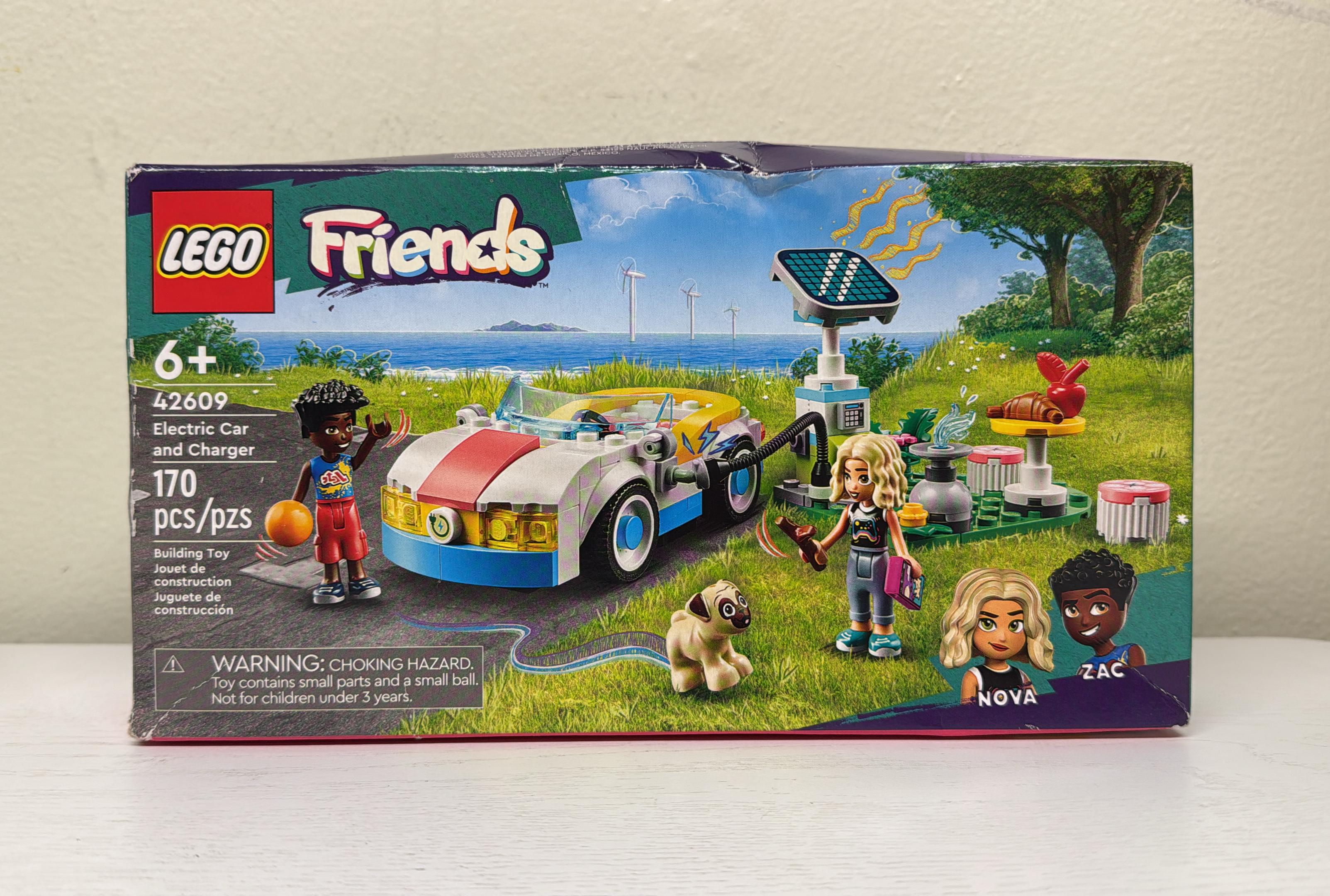 LEGO Friends Electric Car and Charger Building Toy (42609) (Brand New)