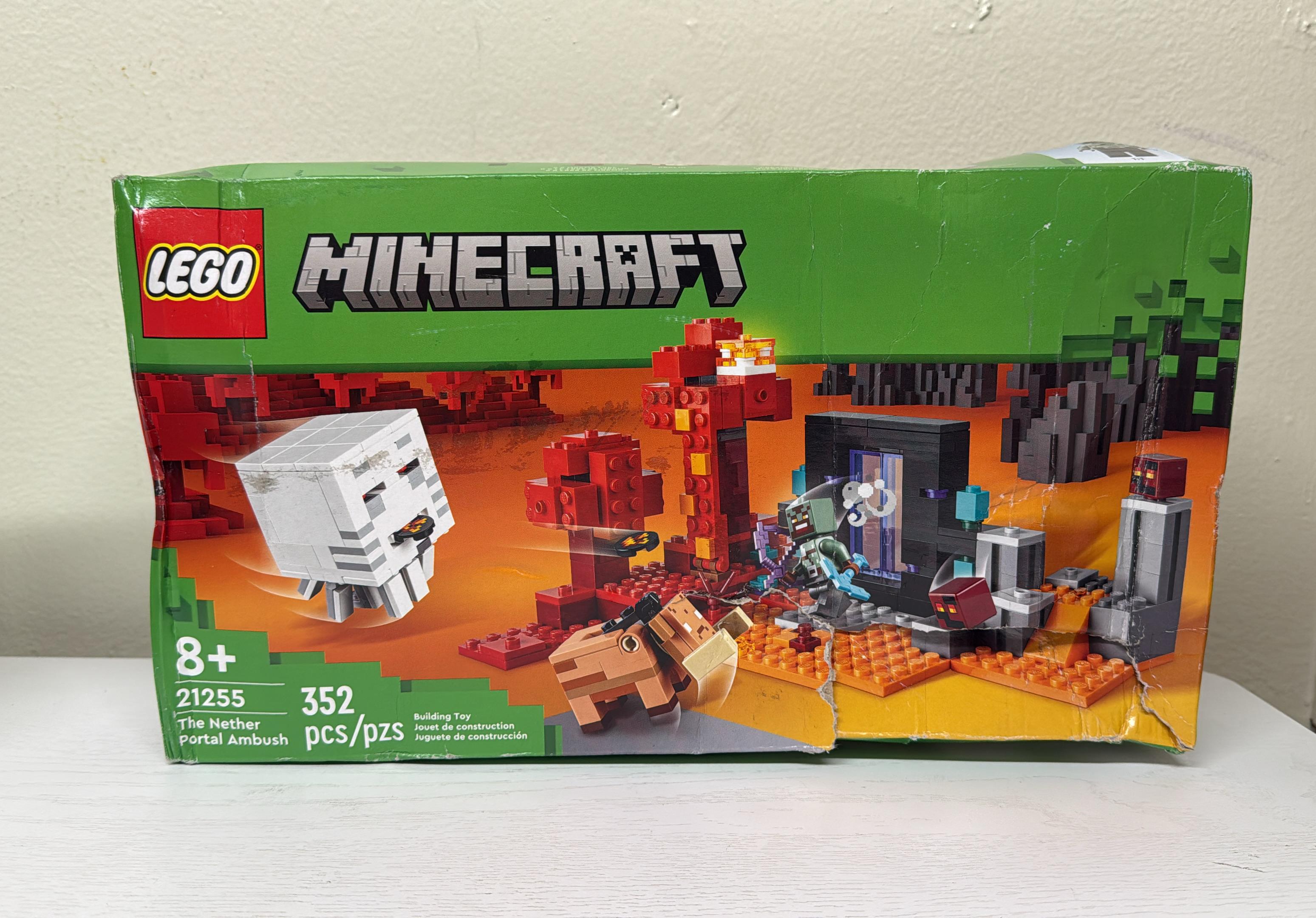 LEGO Minecraft The Nether Portal Ambush Building Toy (21255) (Open Box)