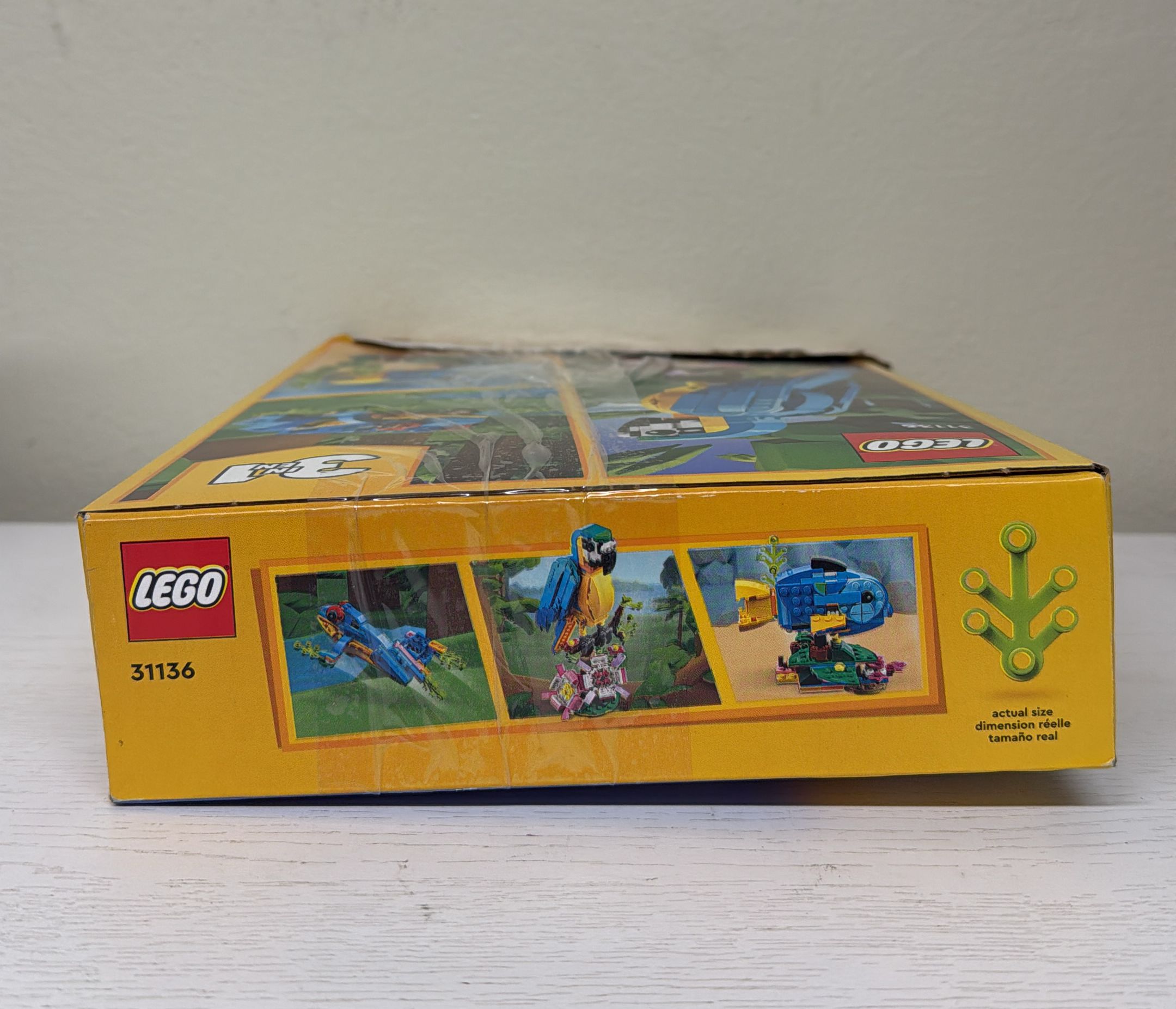 LEGO Creator 3-in-1 Exotic Parrot Animals Building Toy (31136)