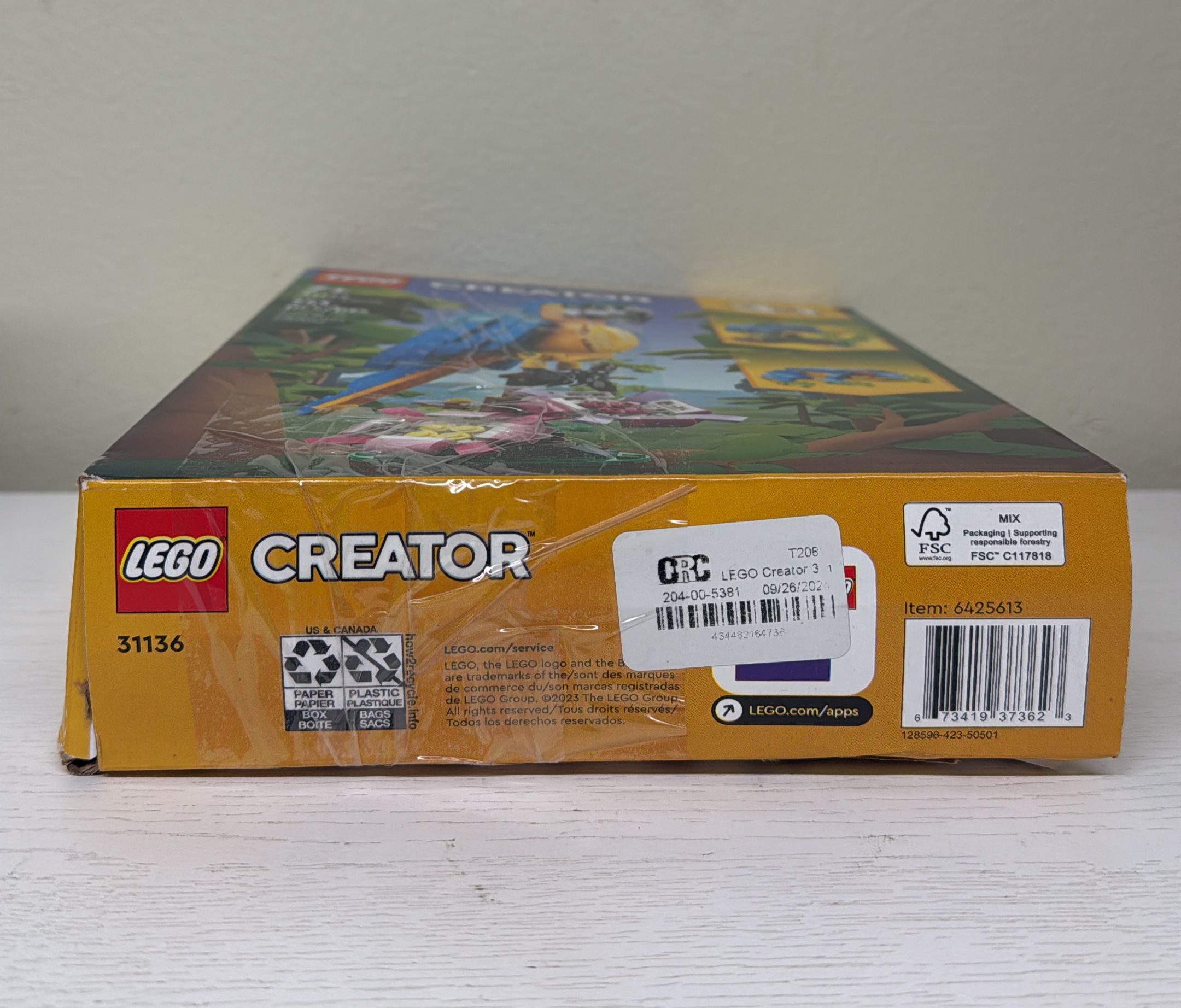 LEGO Creator 3-in-1 Exotic Parrot Animals Building Toy (31136)