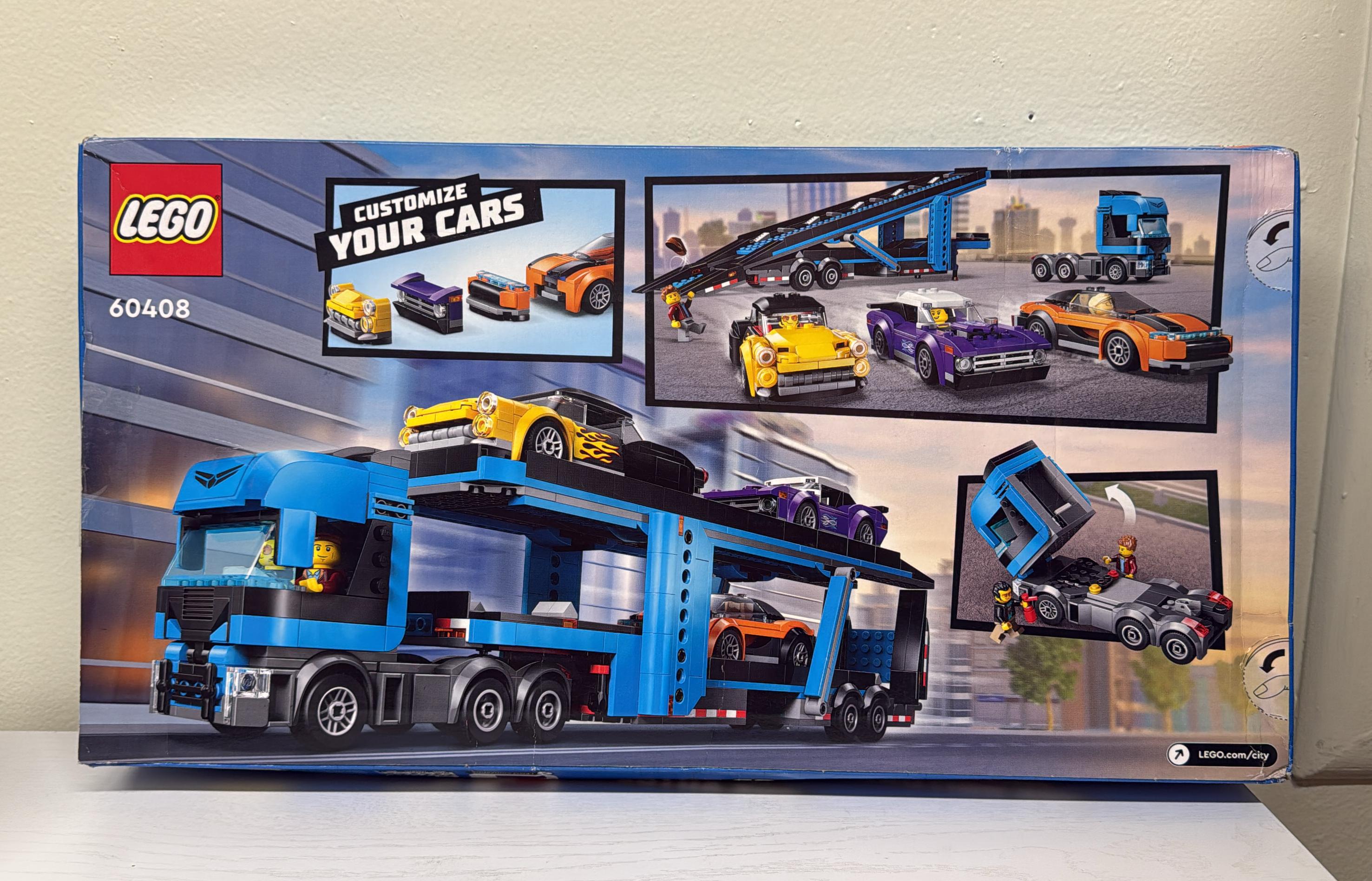 LEGO City Car Transporter Truck with Sports Cars (60408) (Open Box)