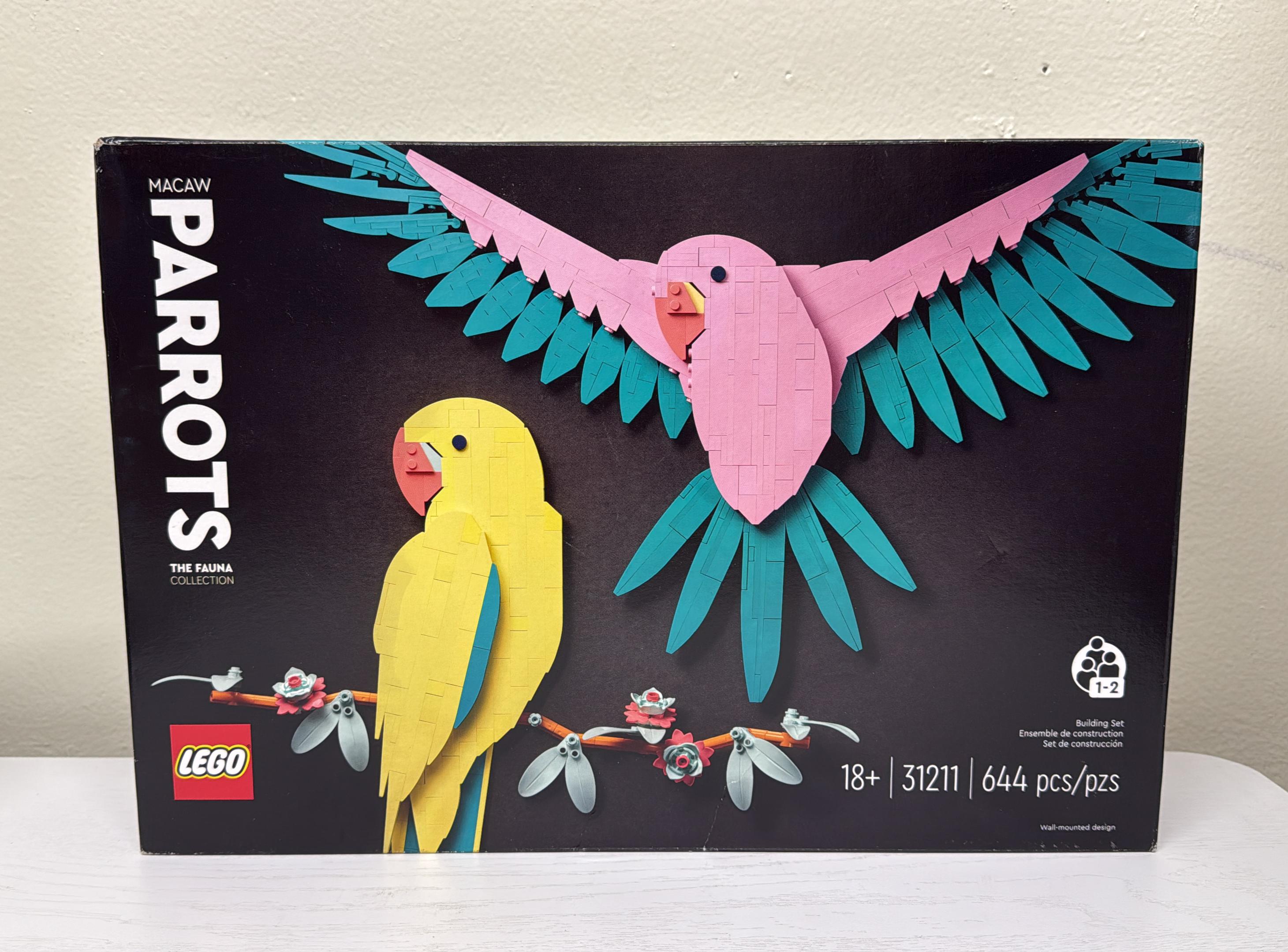 LEGO Art The Fauna Collection – Macaw Parrots (31211) (Brand New)