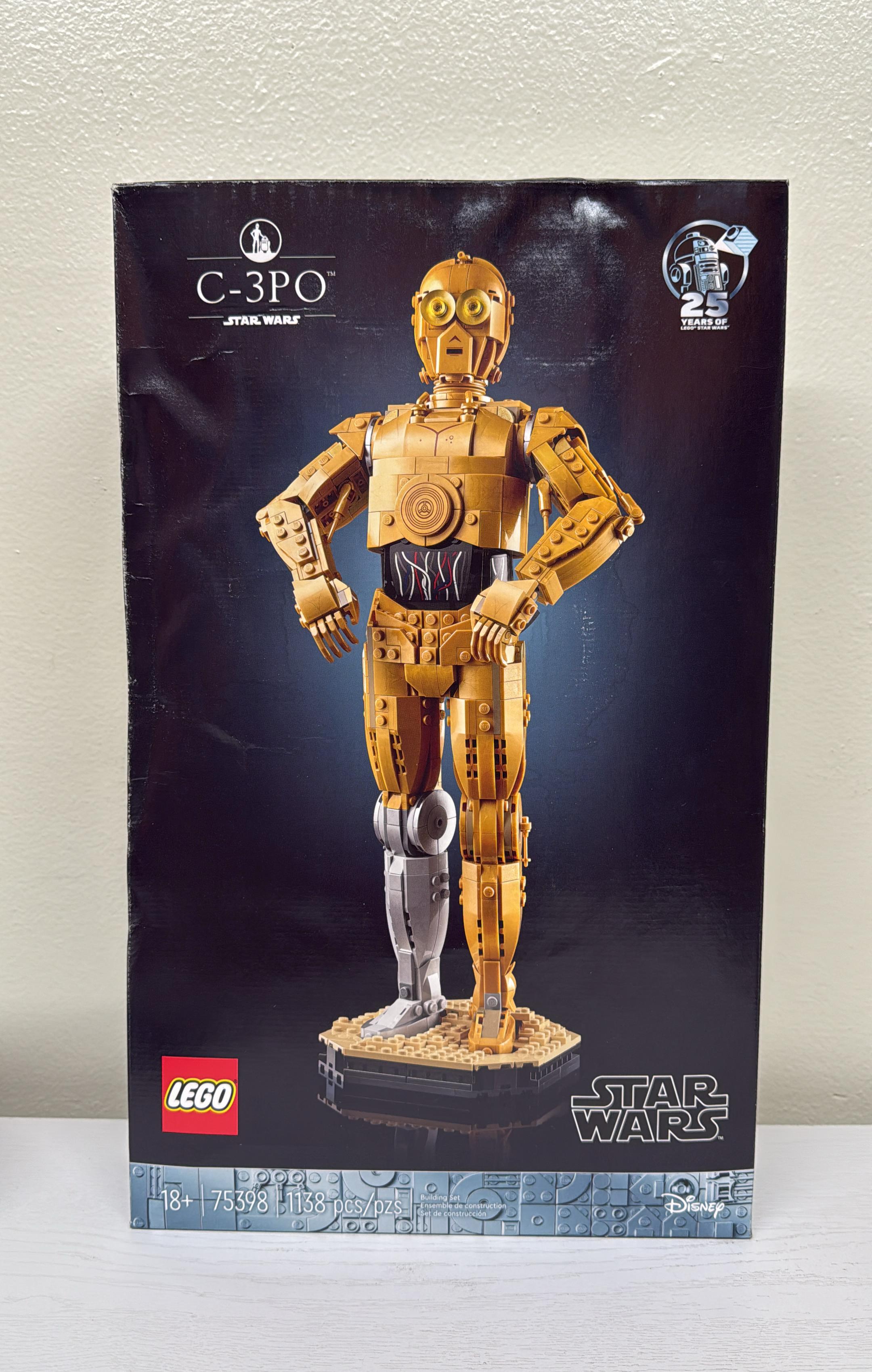 LEGO Star Wars C-3PO Buildable Droid Figure (75398) (Brand New)