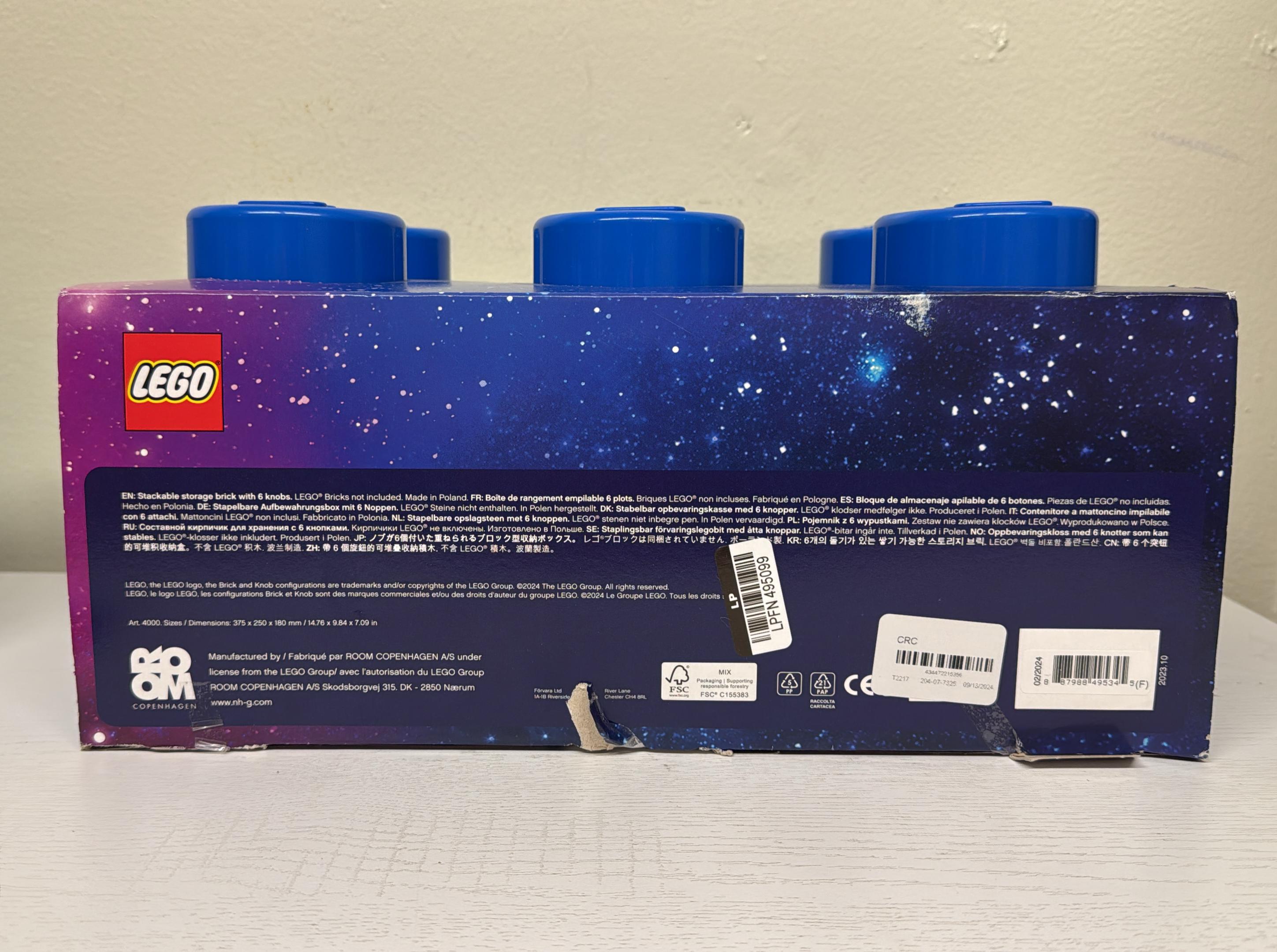 LEGO Brick 6 Blue (Brand New)