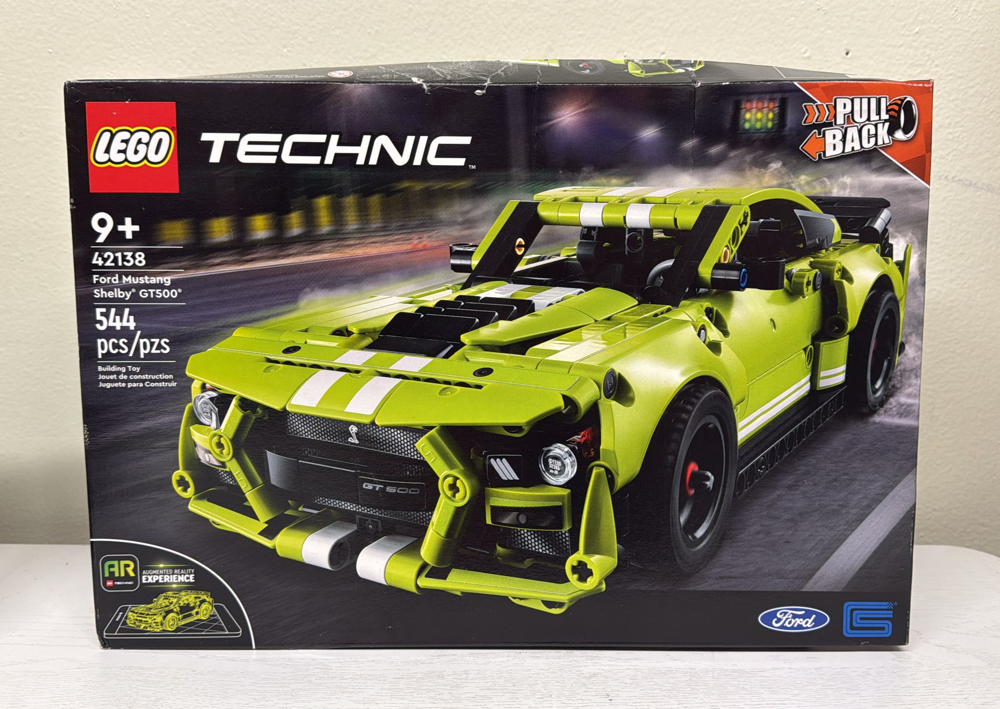 LEGO Technic Ford Mustang Shelby GT500 AR Race Car Toy Set (42138)