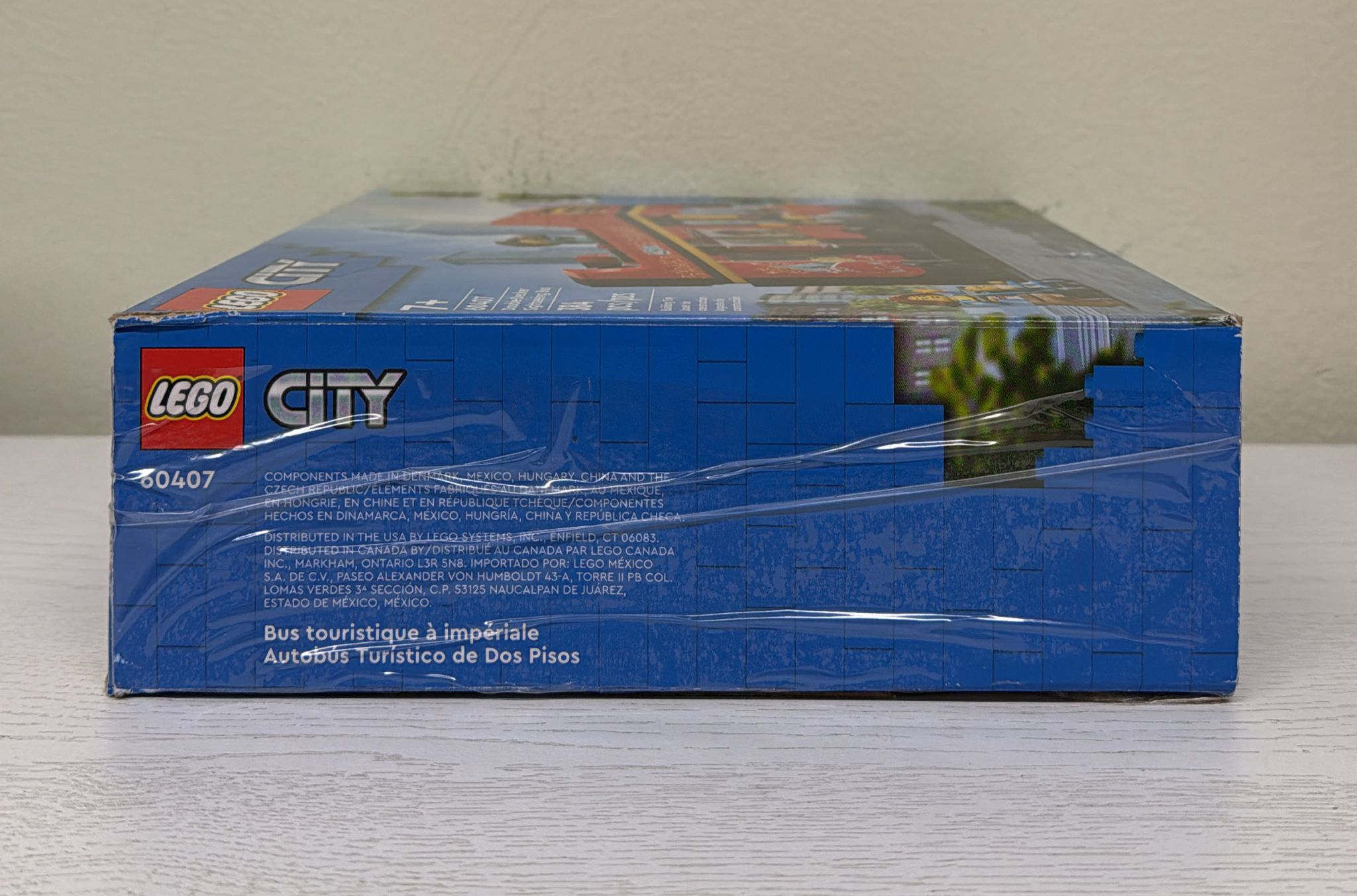 LEGO City Red Double-Decker Sightseeing Bus Toy, London Bus (60407)