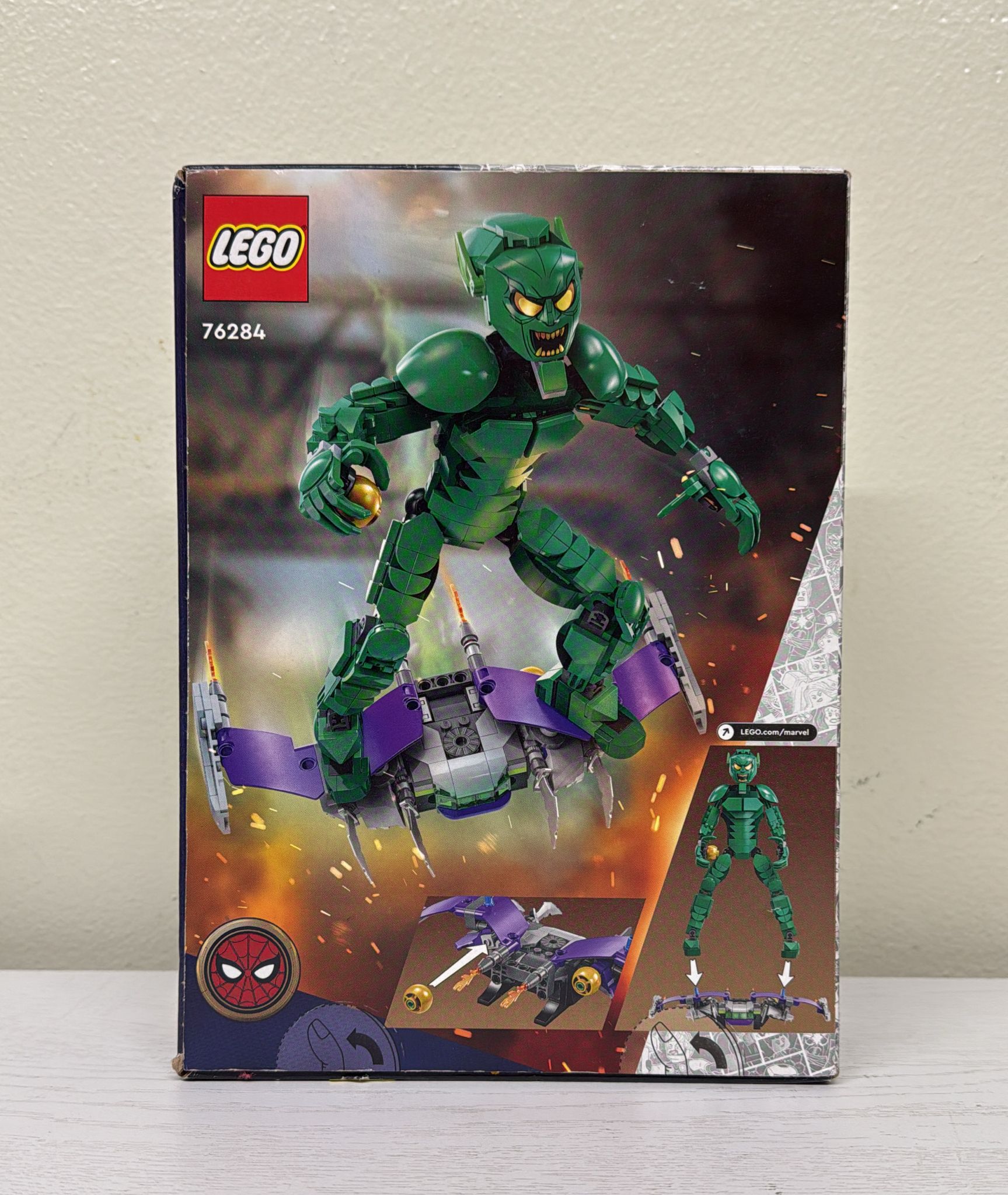 LEGO Marvel Green Goblin Construction Figure Building Toy (76284)