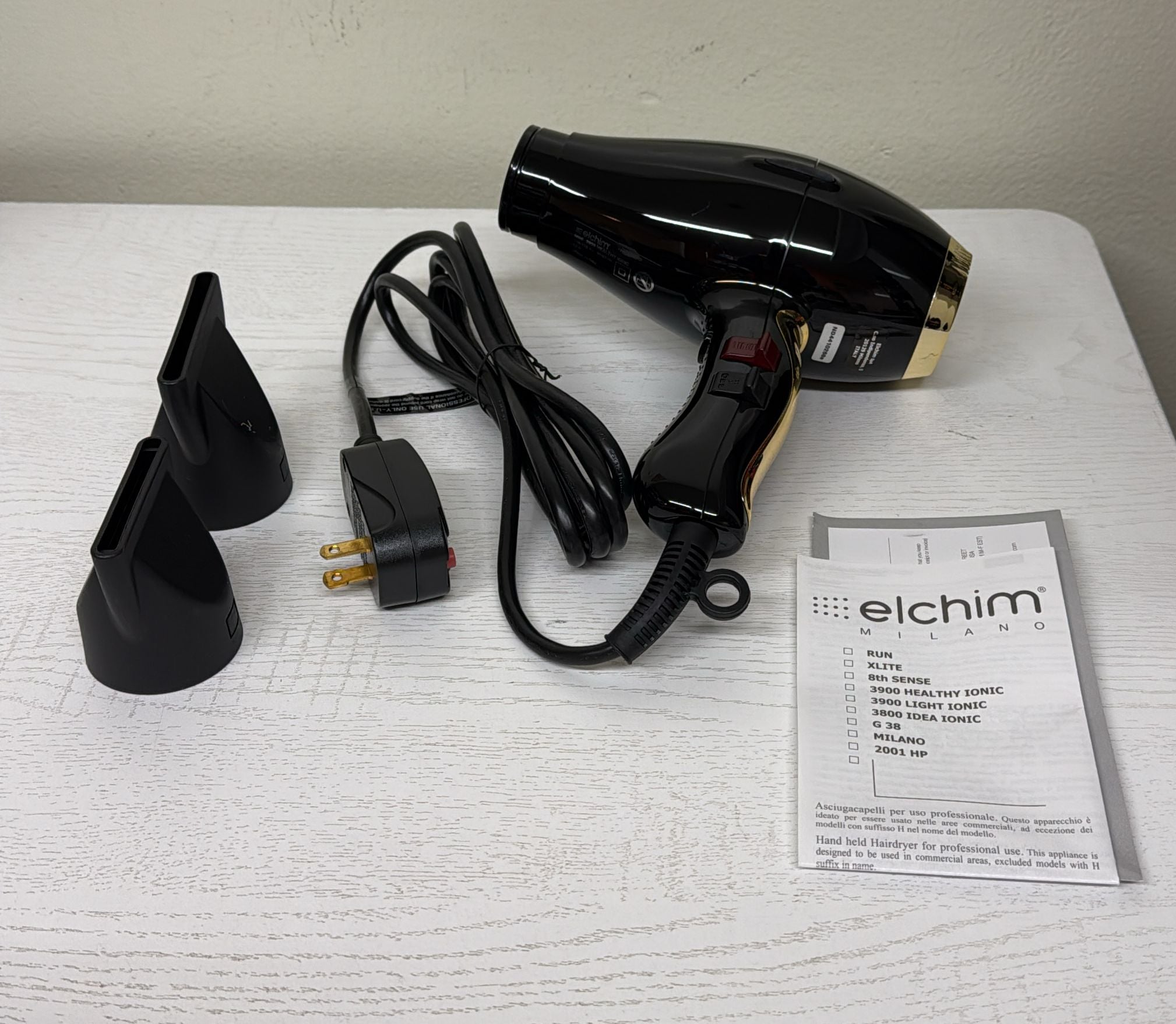 Elchim 3900 Healthy &amp; Light Ionic Professional Hair Dryer