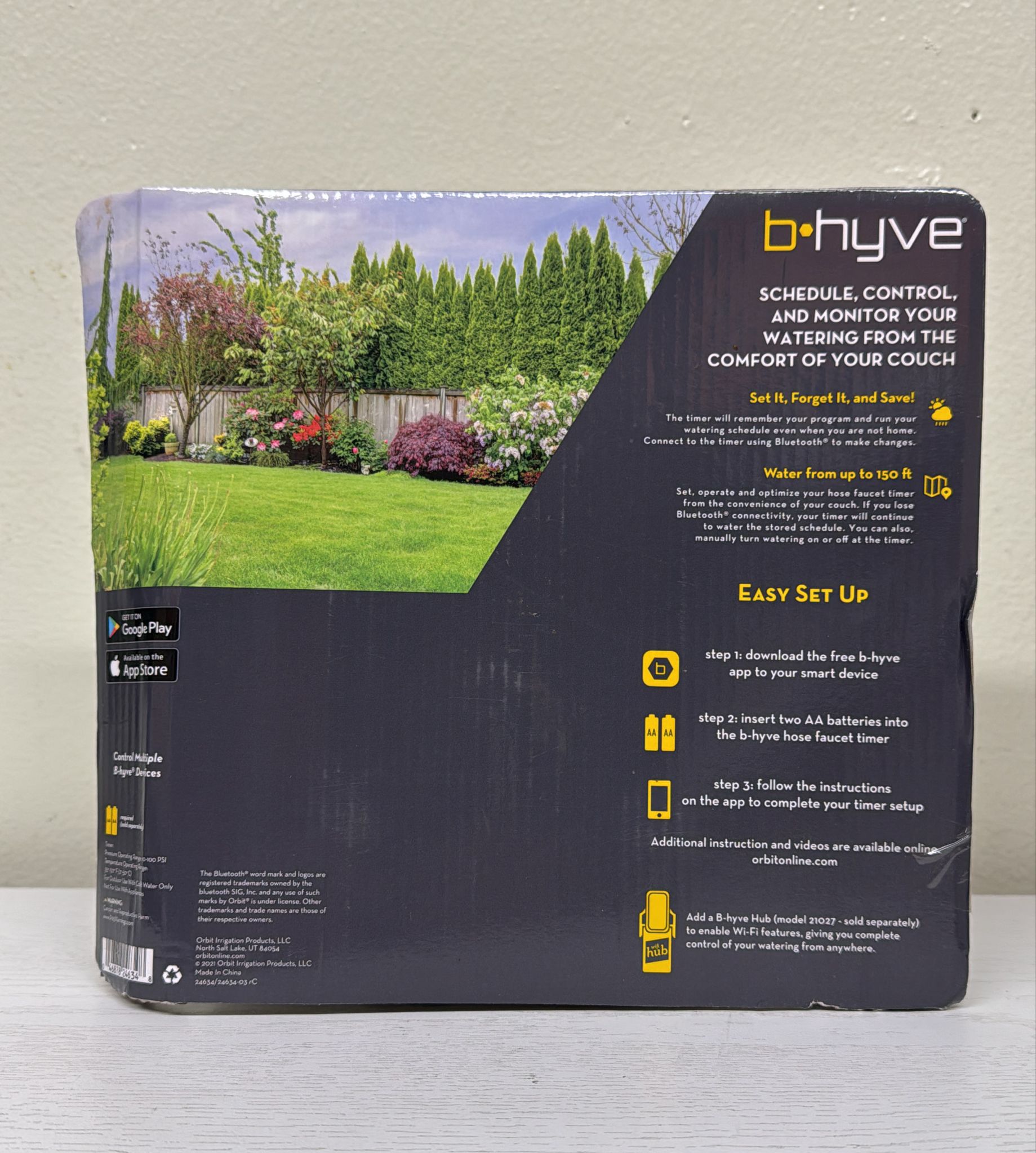 Orbit 24634 B-hyve XD 4-Port Smart Hose Watering Timer – WiFi-Enabled Outdoor Irrigation Controller